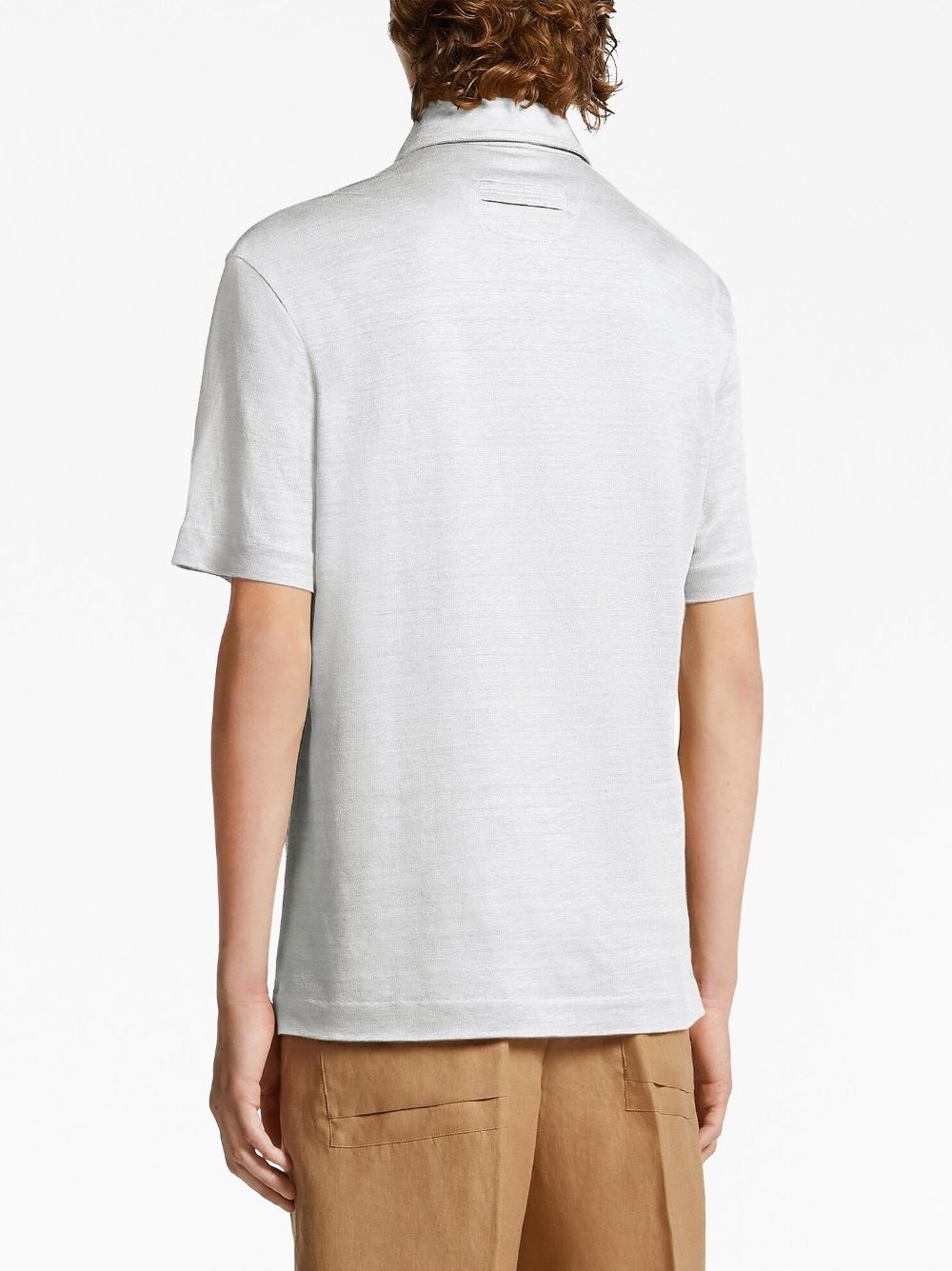 Pure Linen short-sleeve polo shirt - 3