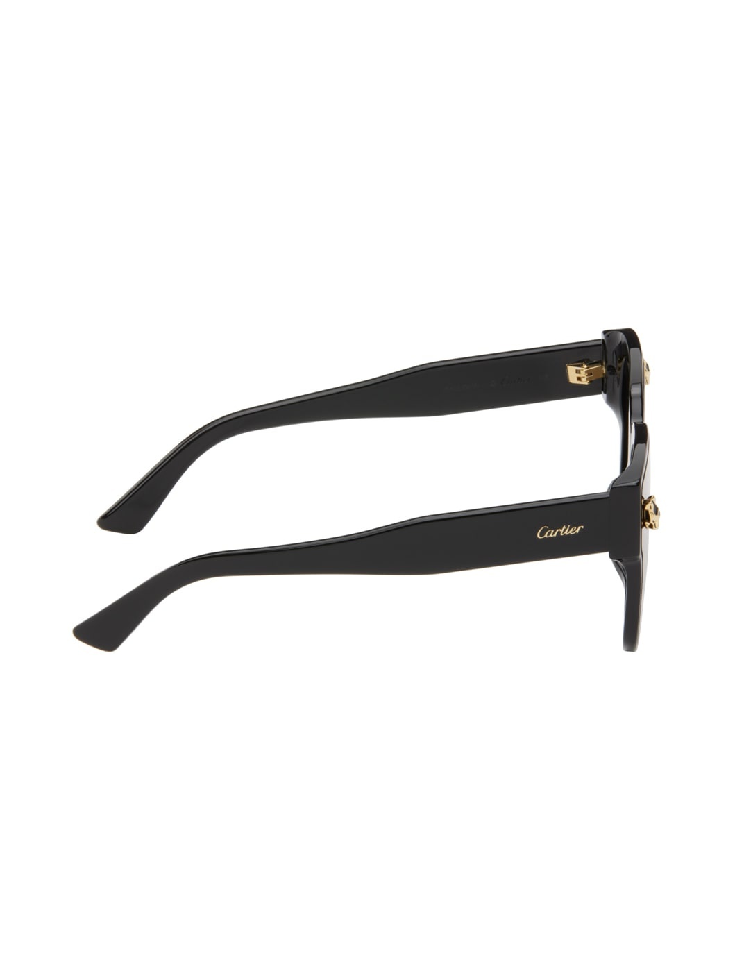 Black Panthère Wayfarer Acetate Sunglasses - 2