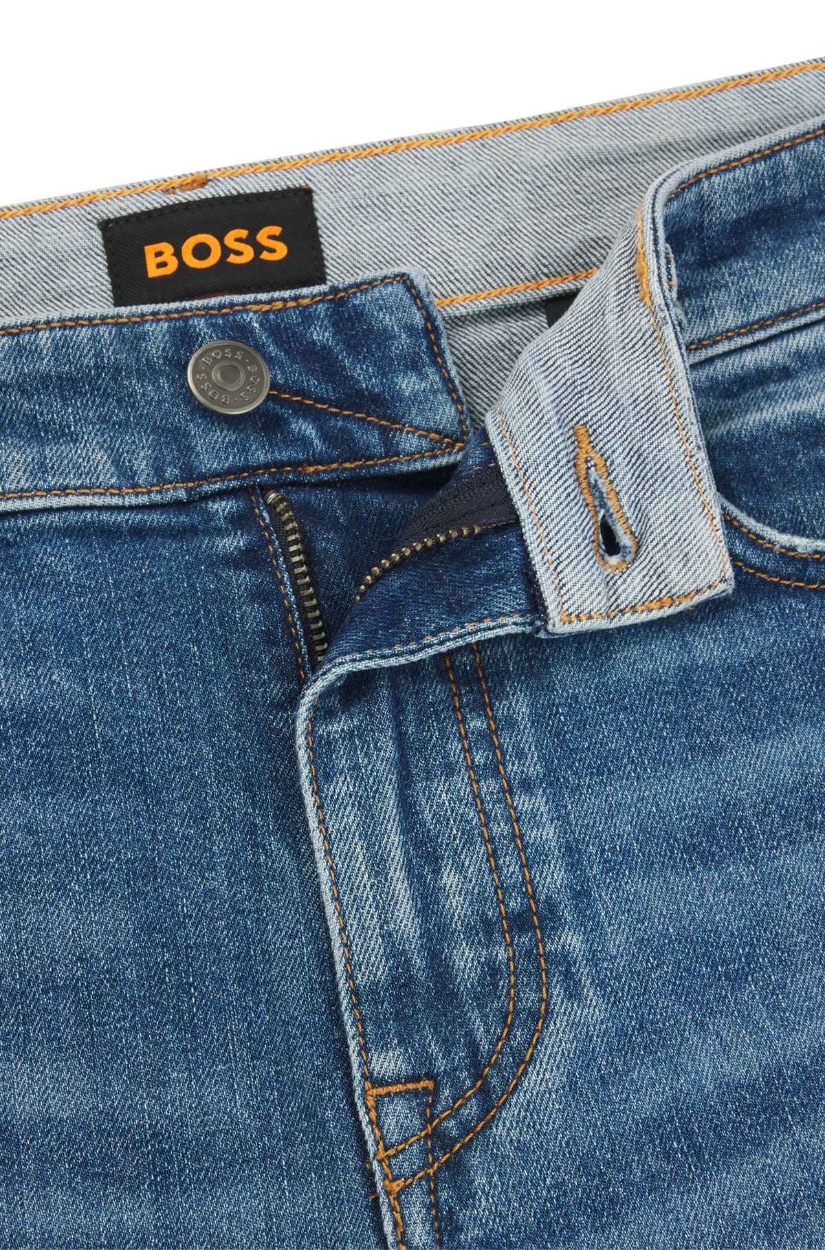 DELAWARE SLIM-FIT JEANS IN BLUE COMFORT-STRETCH DENIM - 6