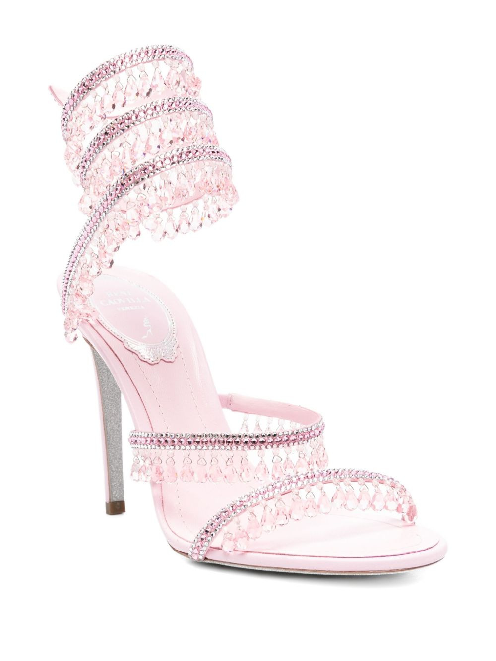 110mm Chandelier crystal-embellished sandals - 2