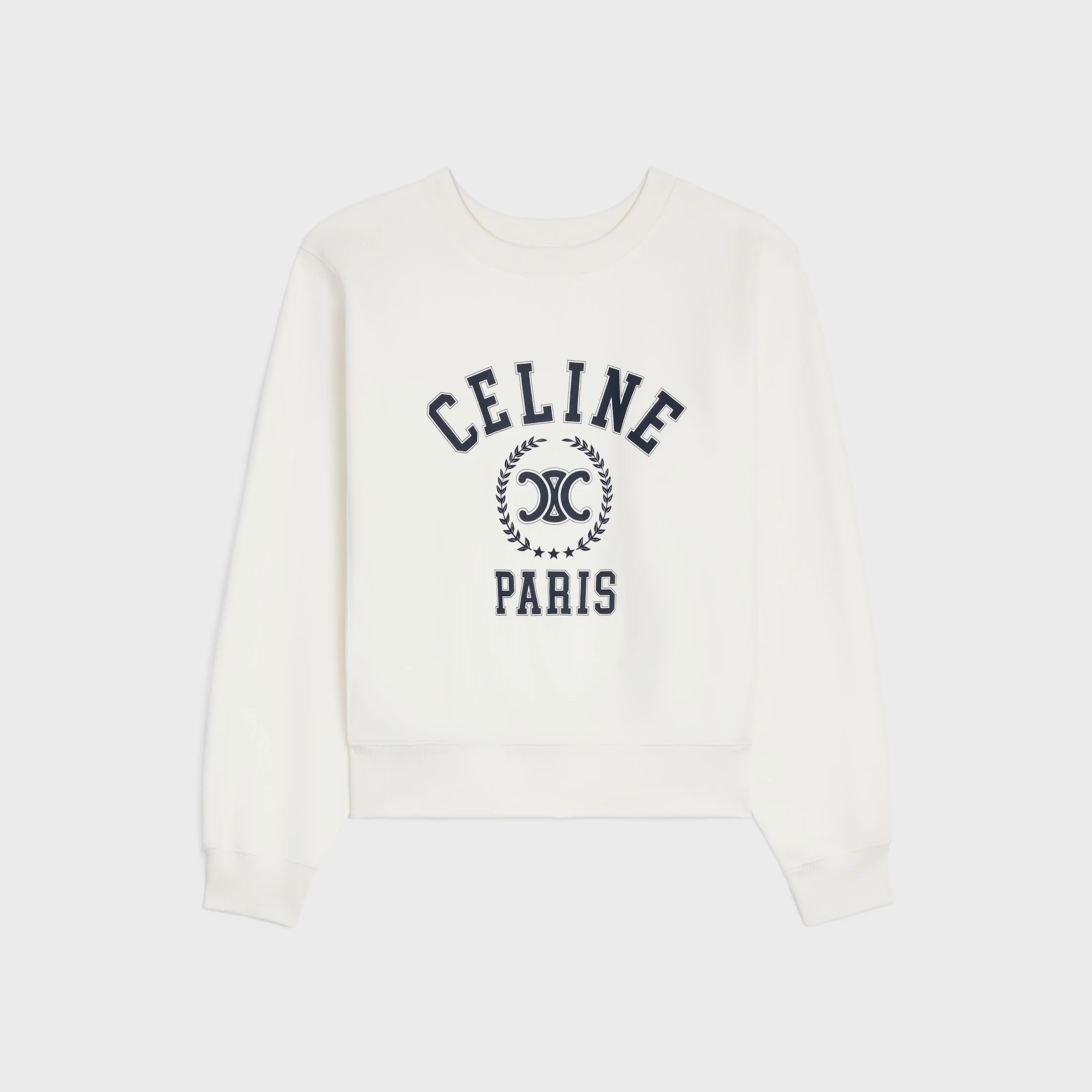 oversized celine sweatshirt IN cotton fleece - 1