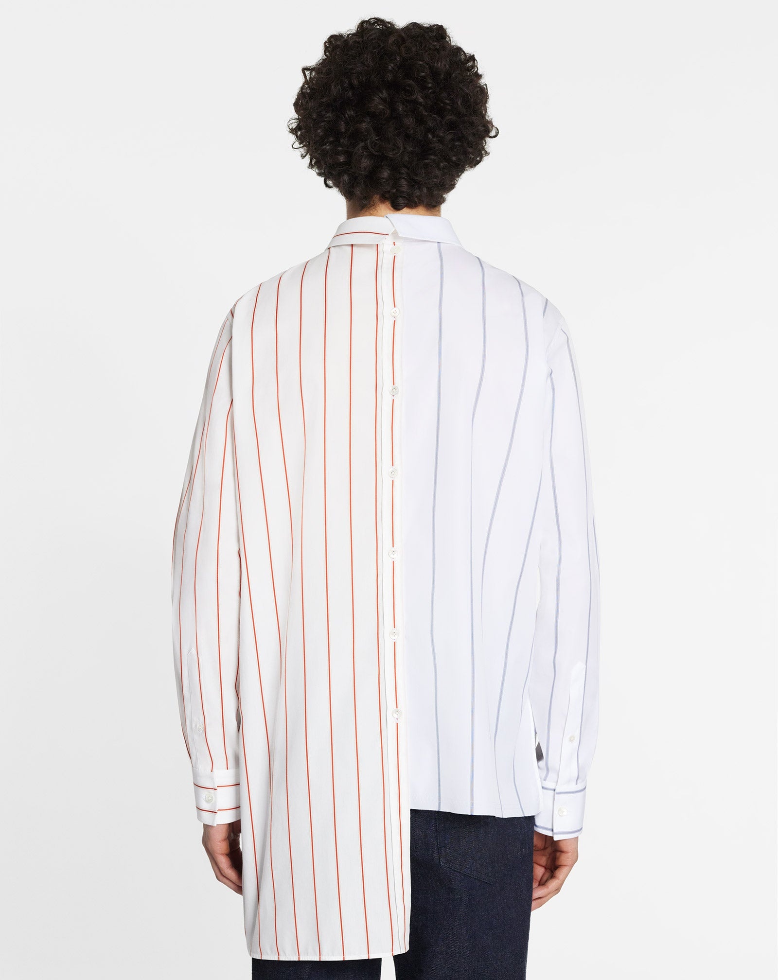 DUAL-PRINT STRIPED SHIRT - 4