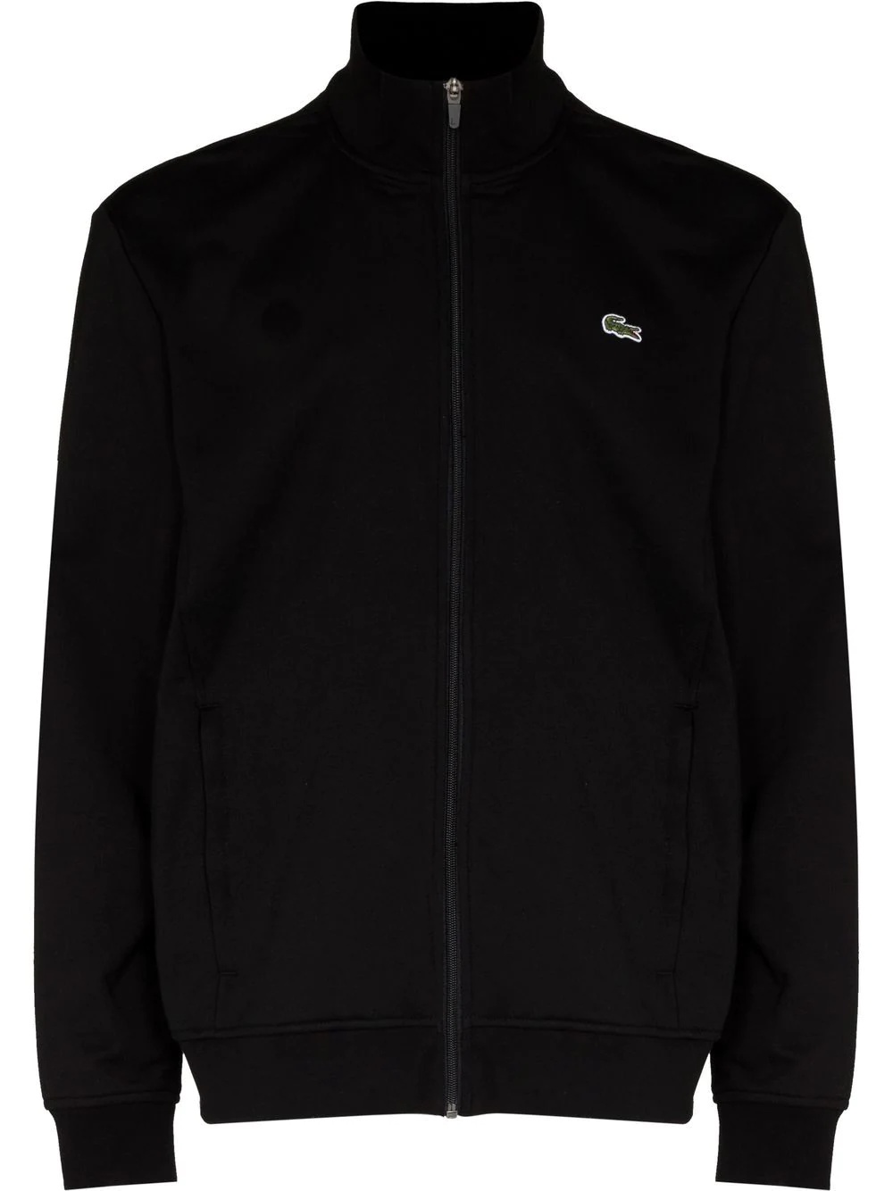 logo-patch zip-up jacket - 1