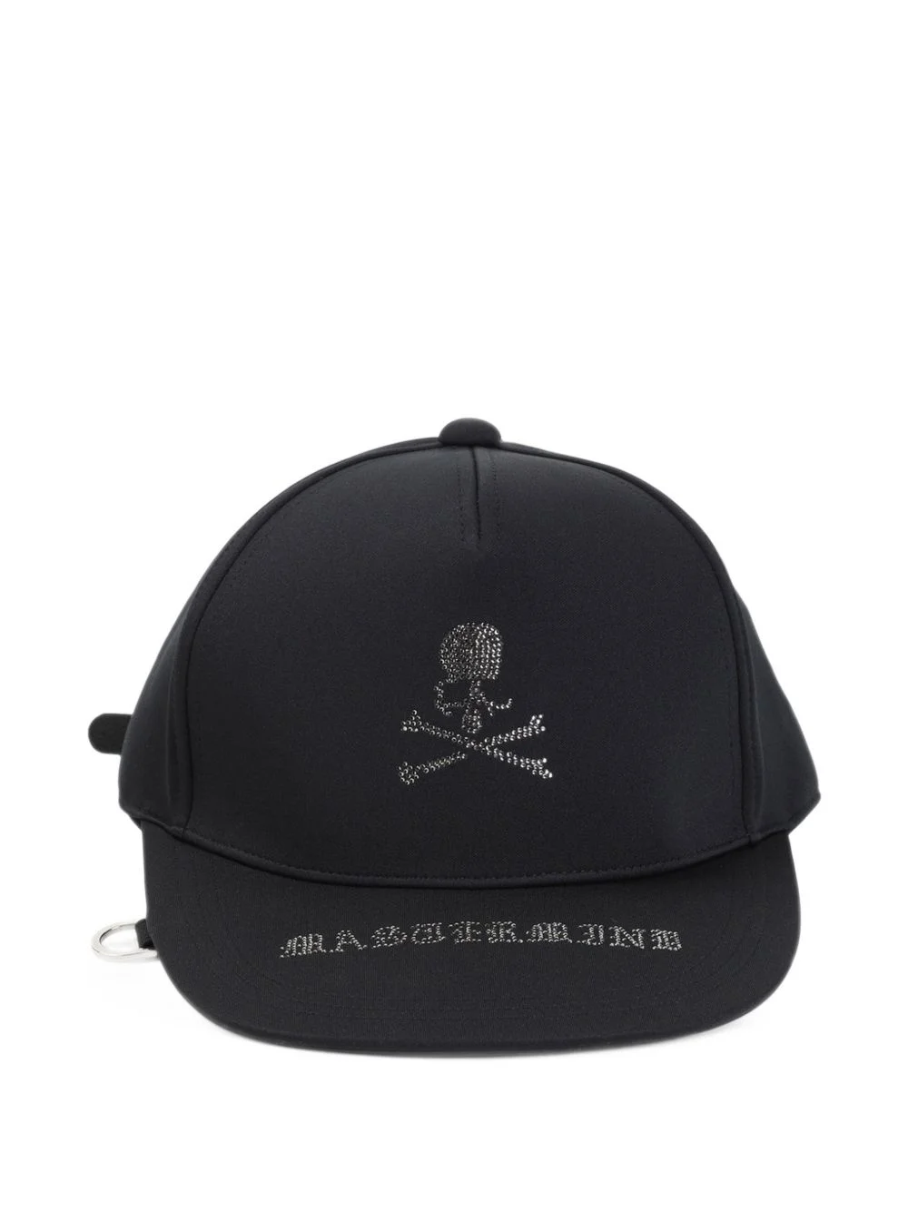 crystal-embellished skull baseball cap - 1