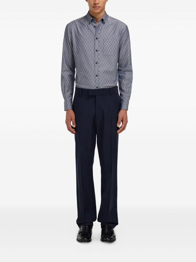 FERRAGAMO monogram button-down shirt outlook