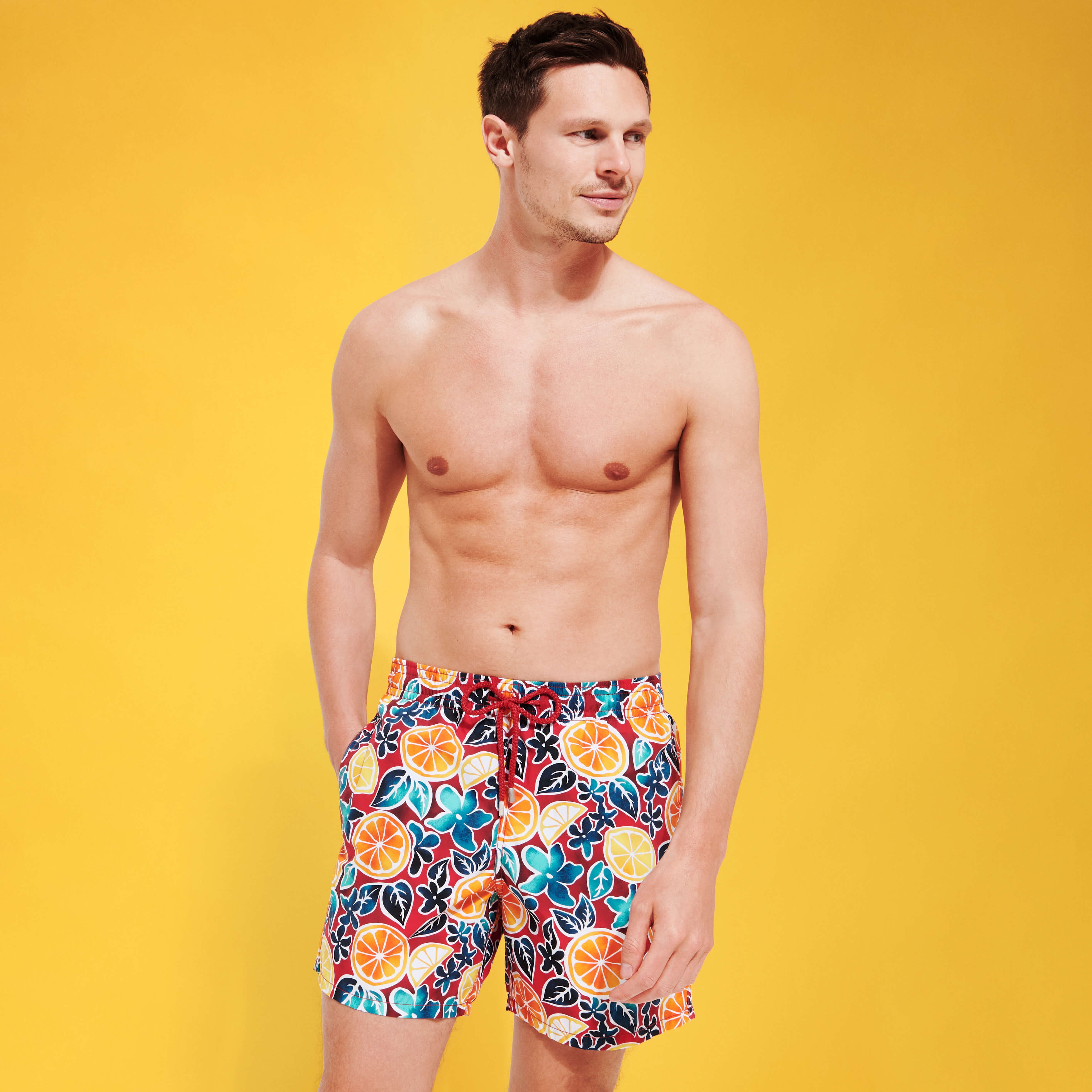Men Swim Trunks Presse Citron - 3