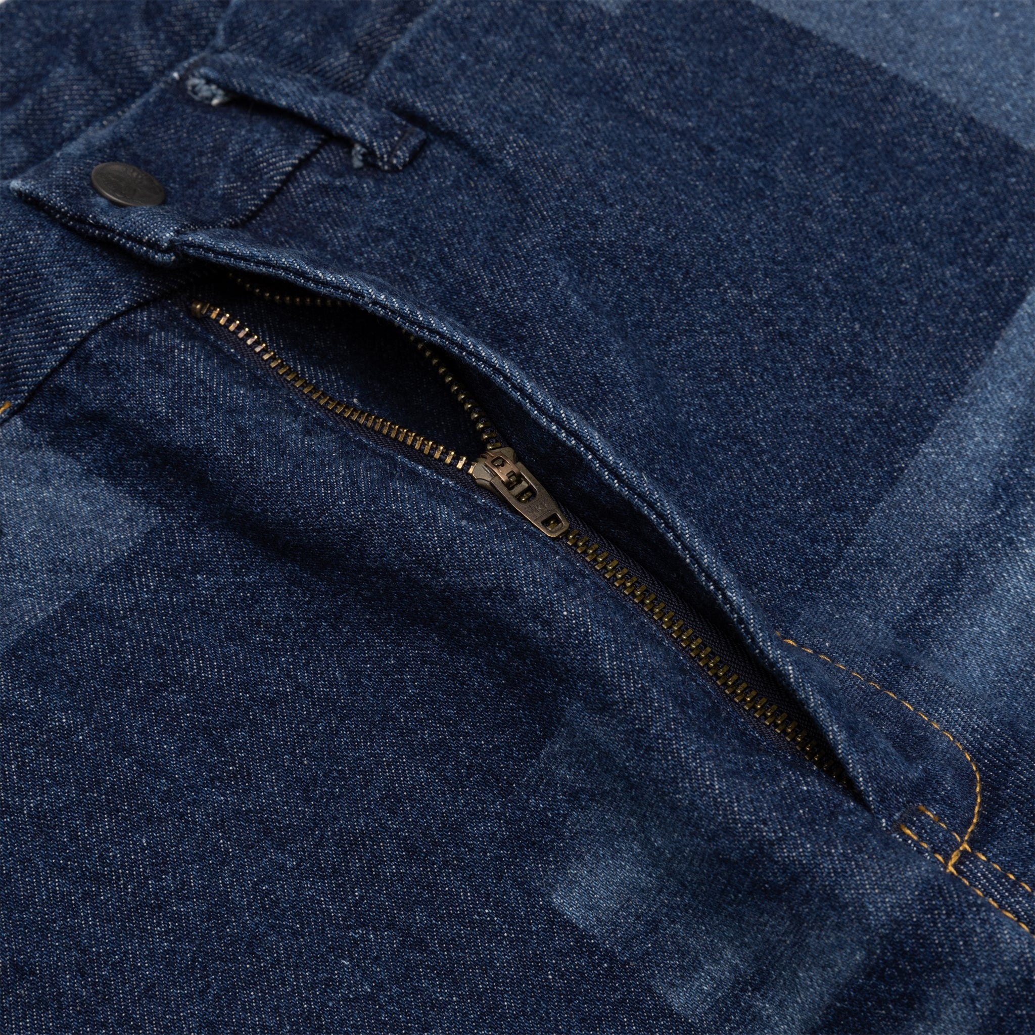 14OZ GLITCH STITCH STRAIGHT DENIM - 5