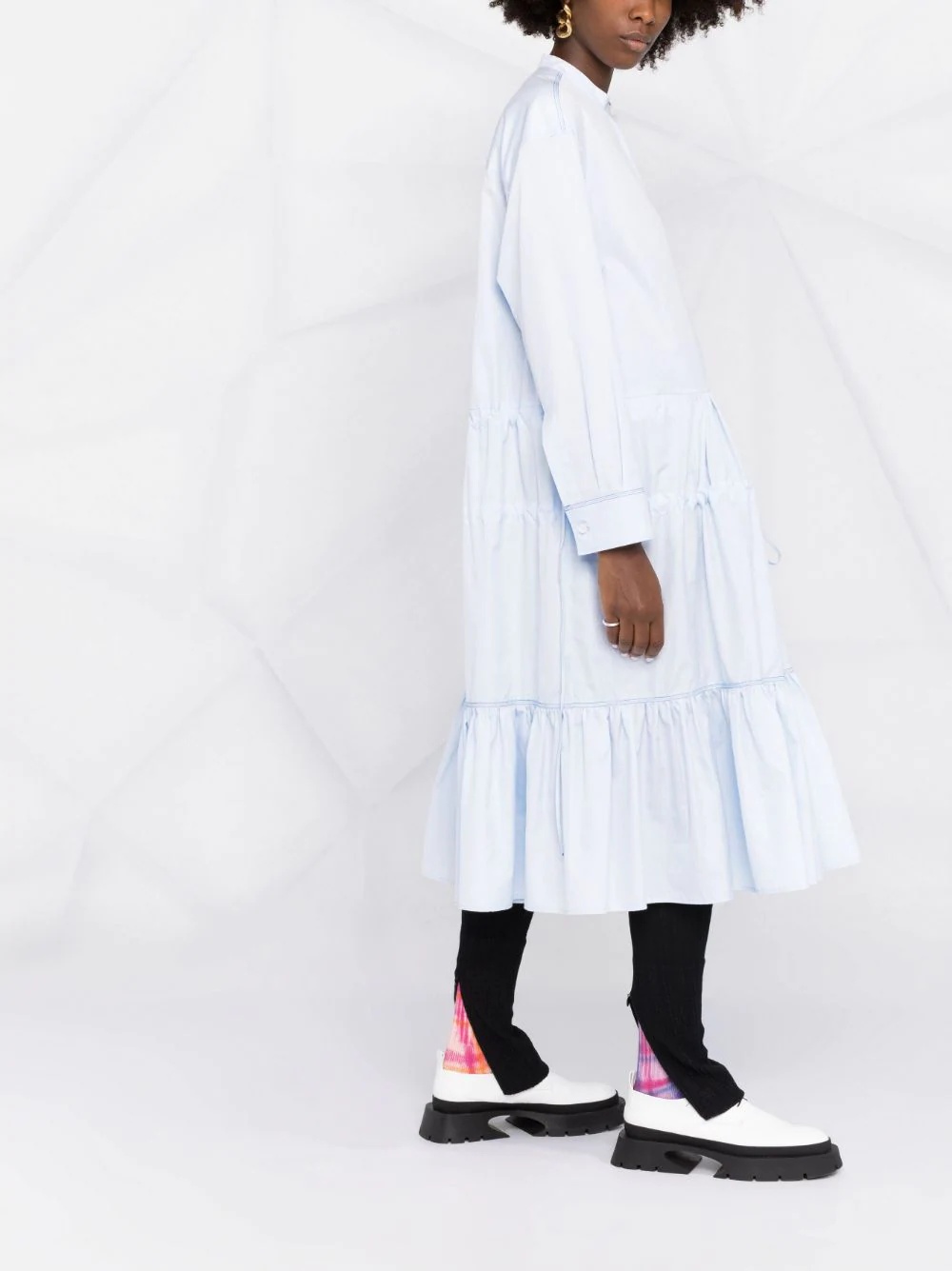 tiered ruched dress - 4