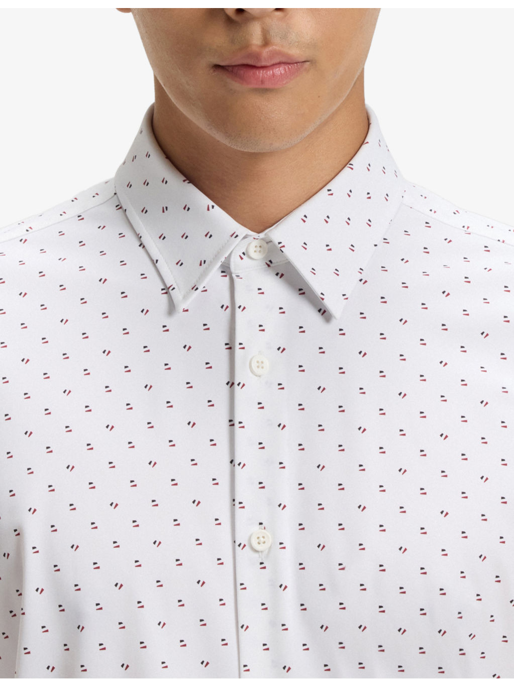 Printed Slim-Fit Woven Shirt - 5