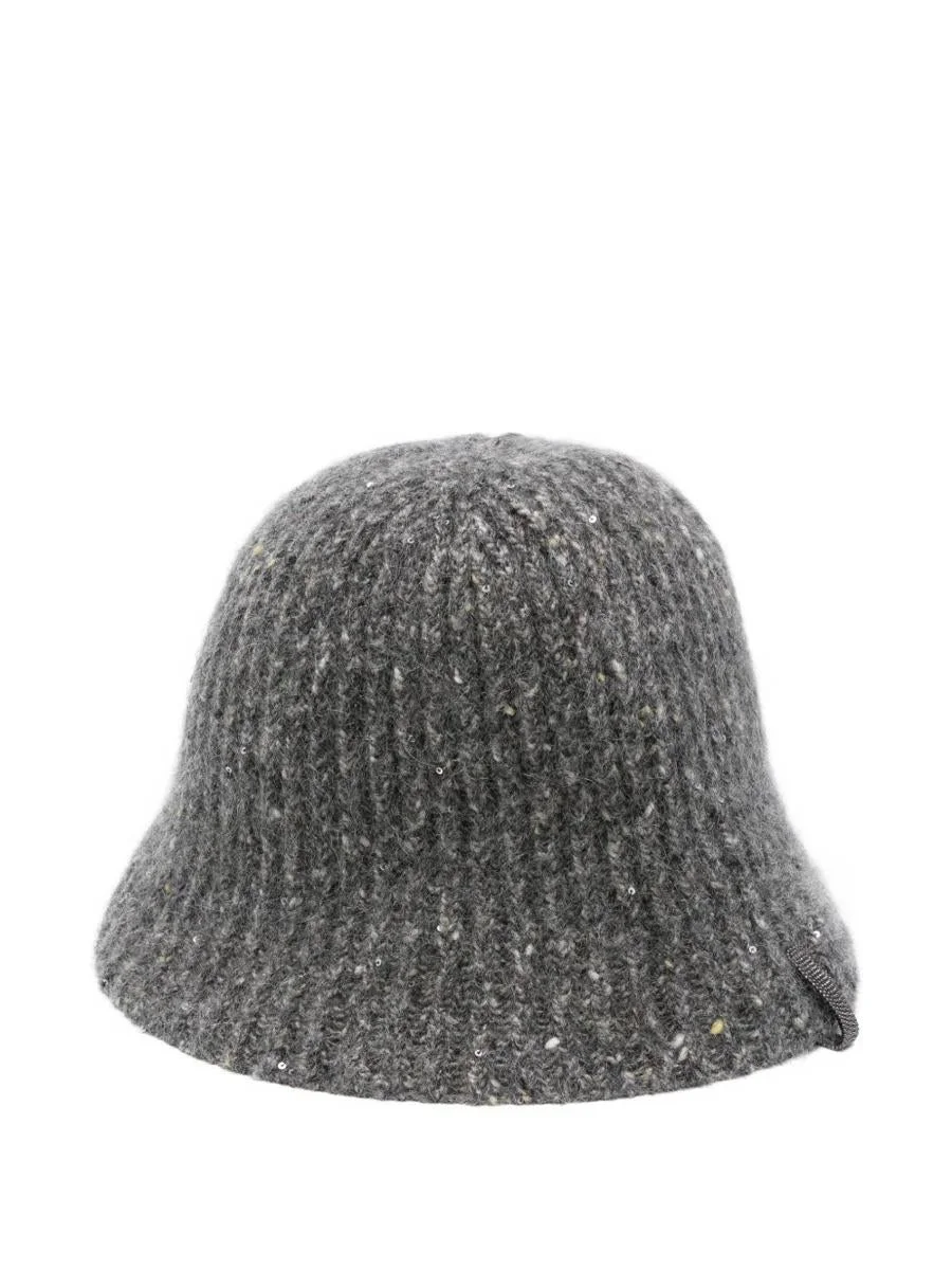 Brunello Cucinelli Wool Cloche Hat - 1