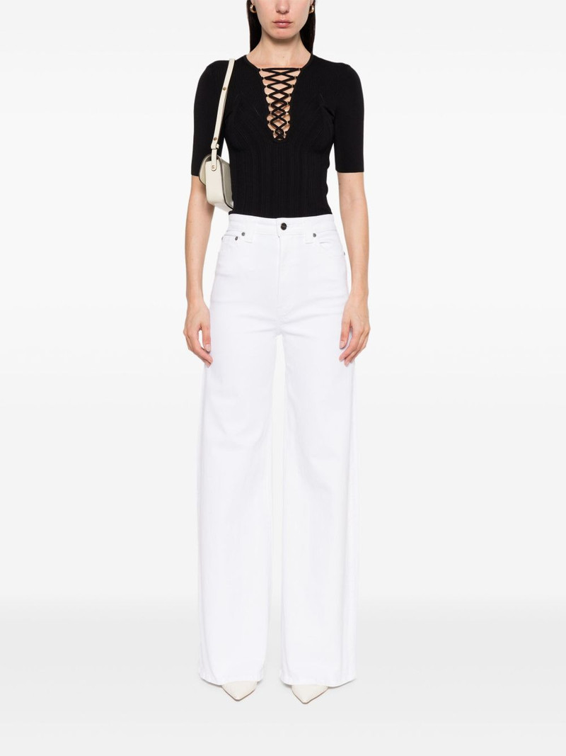 ELISABETTA FRANCHI lace-up T-shirt outlook