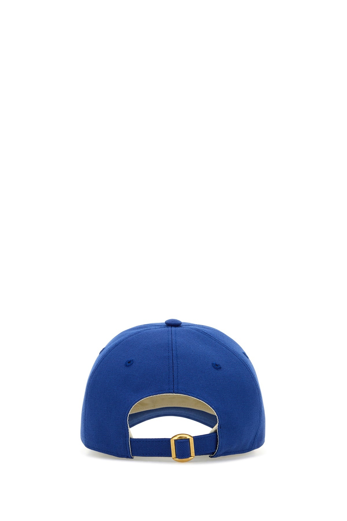 Electric blue cotton baseball cap - 3