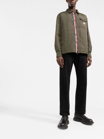 Moncler down shirt jacket outlook