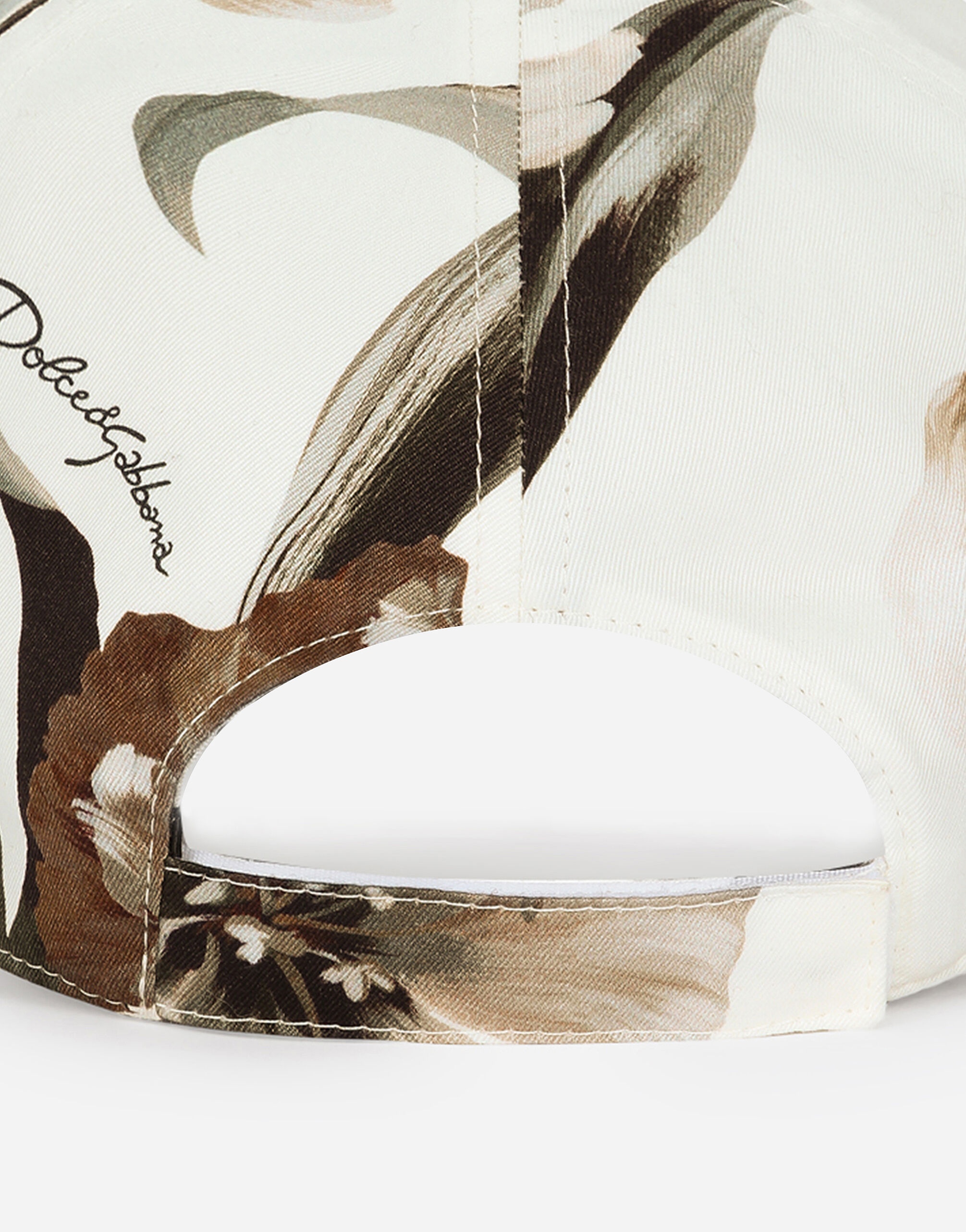 Gabardine baseball cap with tulip print - 3