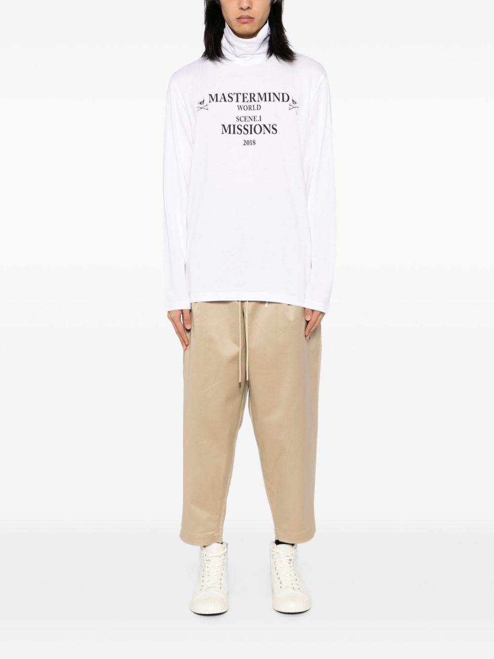 logo print long sleeve t-shirt - 2