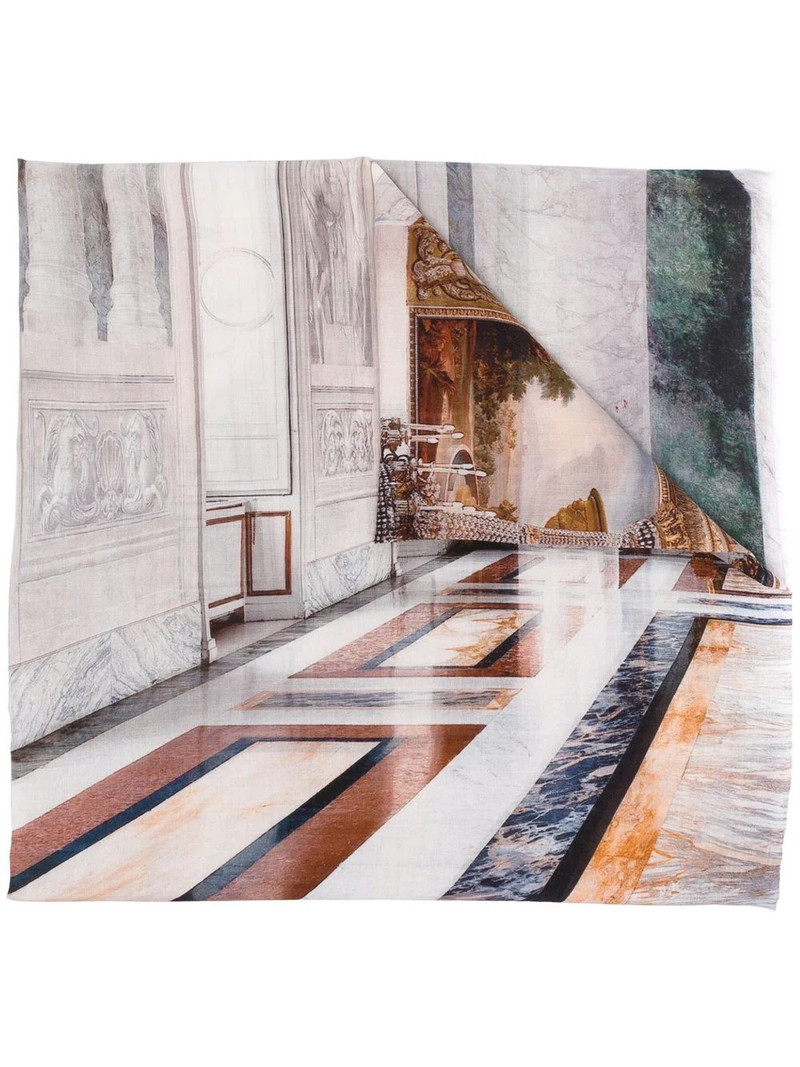 Palazzo Del Quirinale-print scarf 1