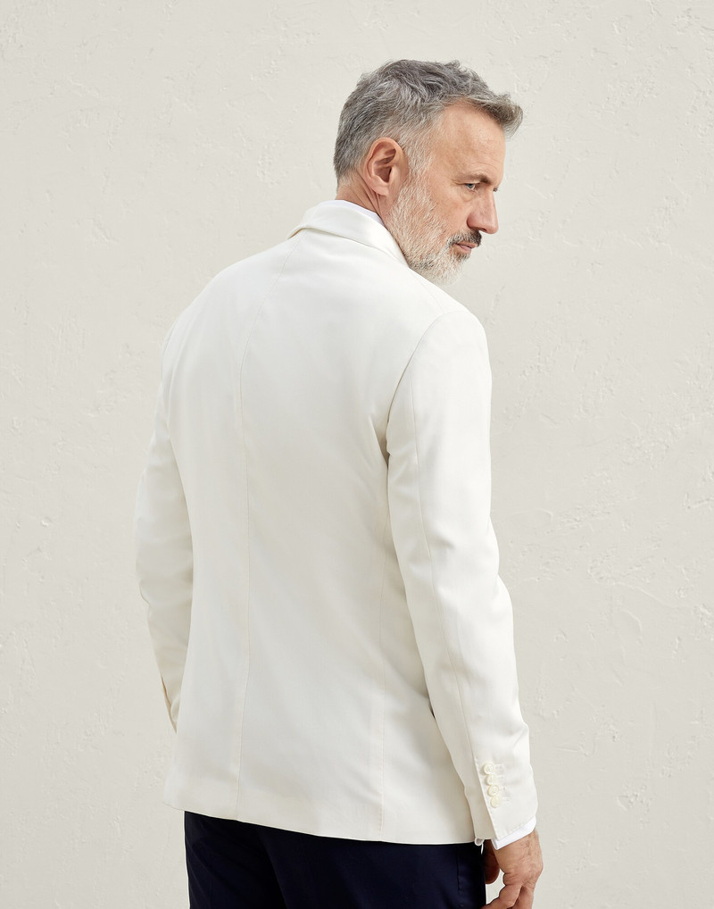 Brunello Cucinelli Silk twill tuxedo jacket with shawl lapels outlook