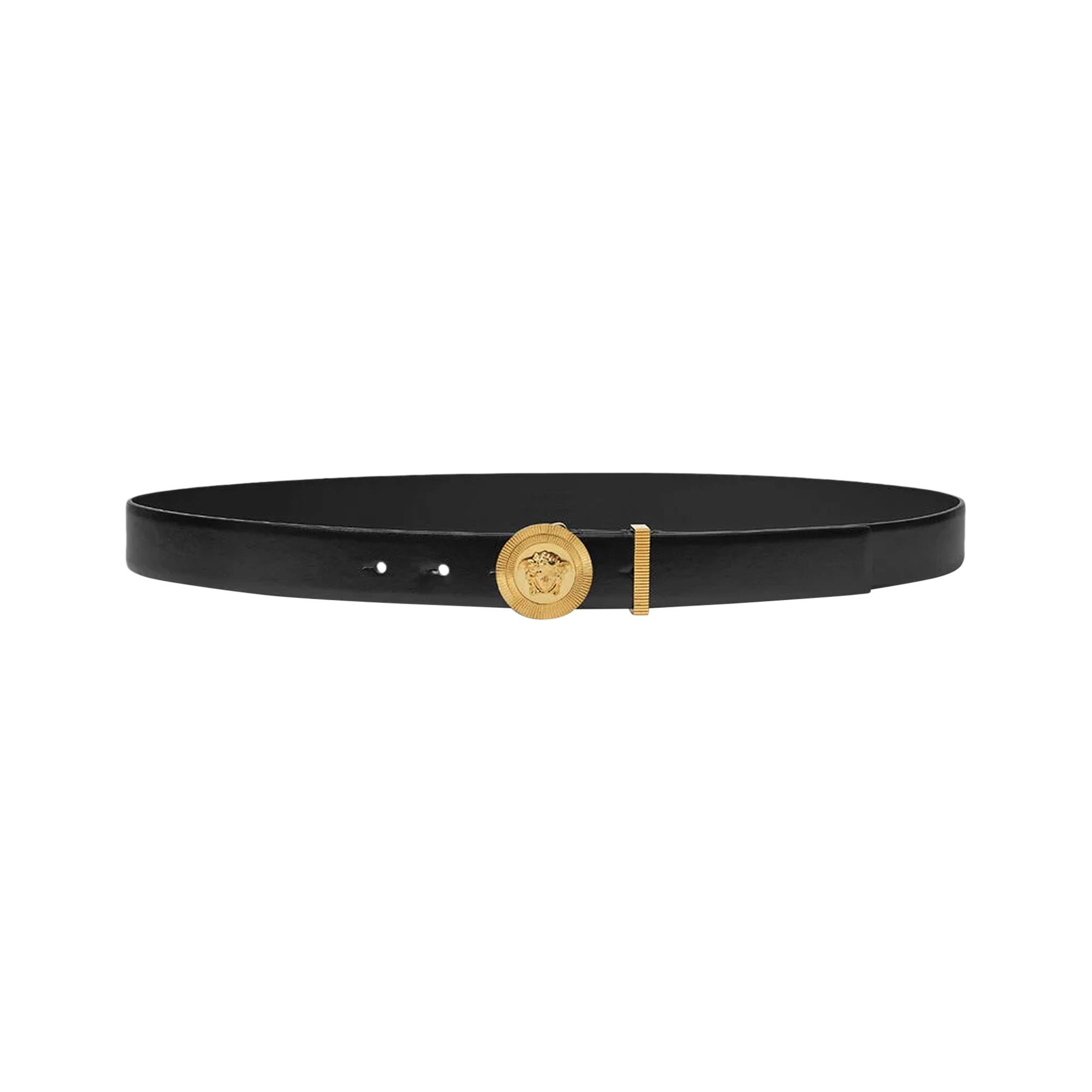 Versace Thin Medusa Biggie Belt 'Black' - 1