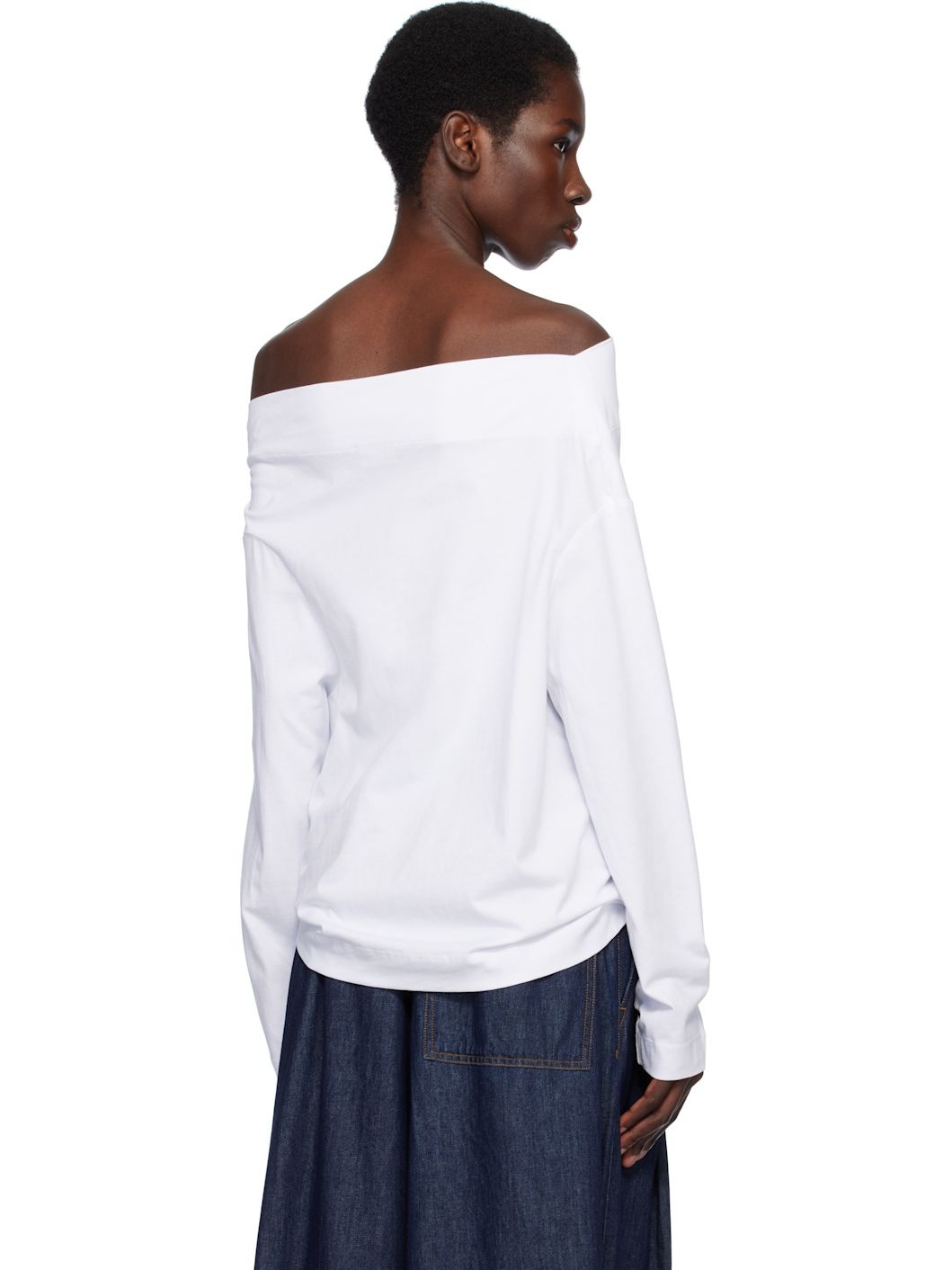 White Off-Shoulder Top - 3
