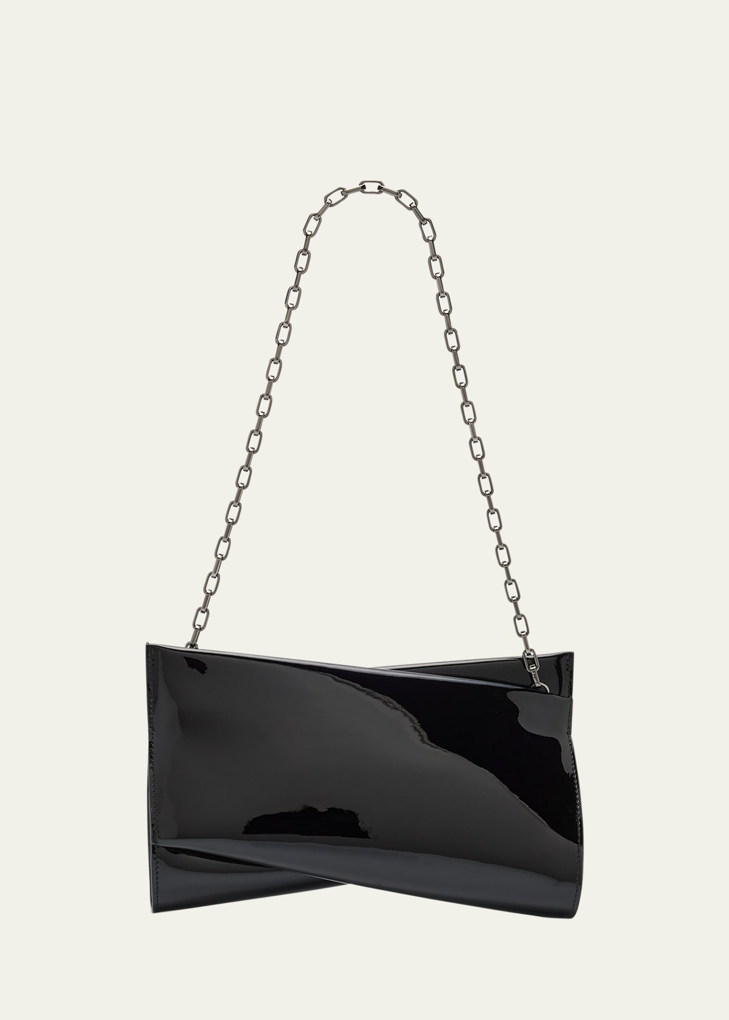Loubitwist Small Clutch Bag in Patent Leather - 1