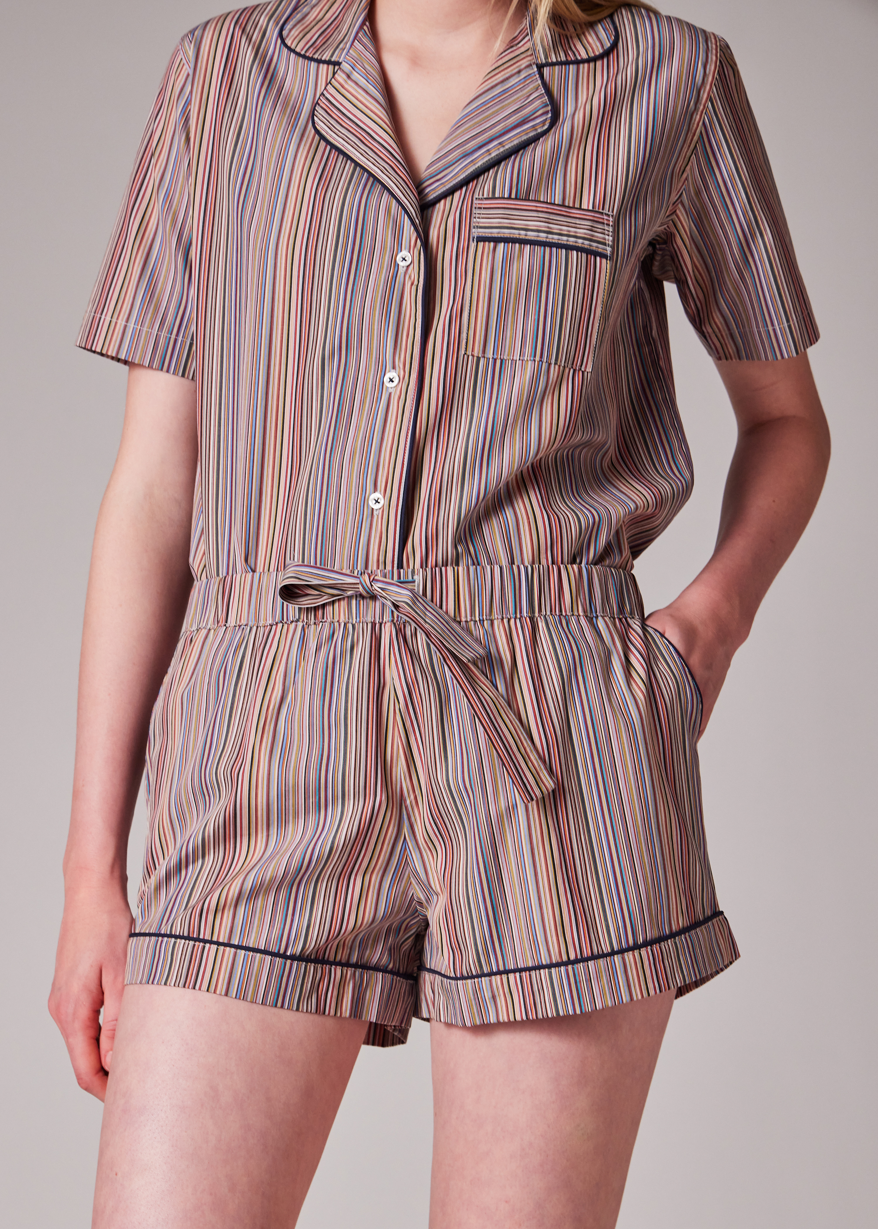 'Signature Stripe' Short Pyjama Set - 12