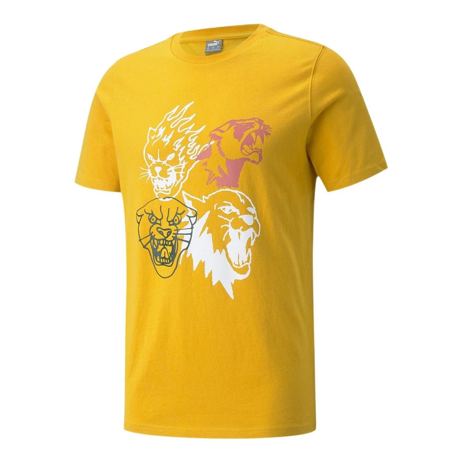 PUMA 4th Quarter Short Sleeve T-Shirt 'Yellow' 532361-06 - 1