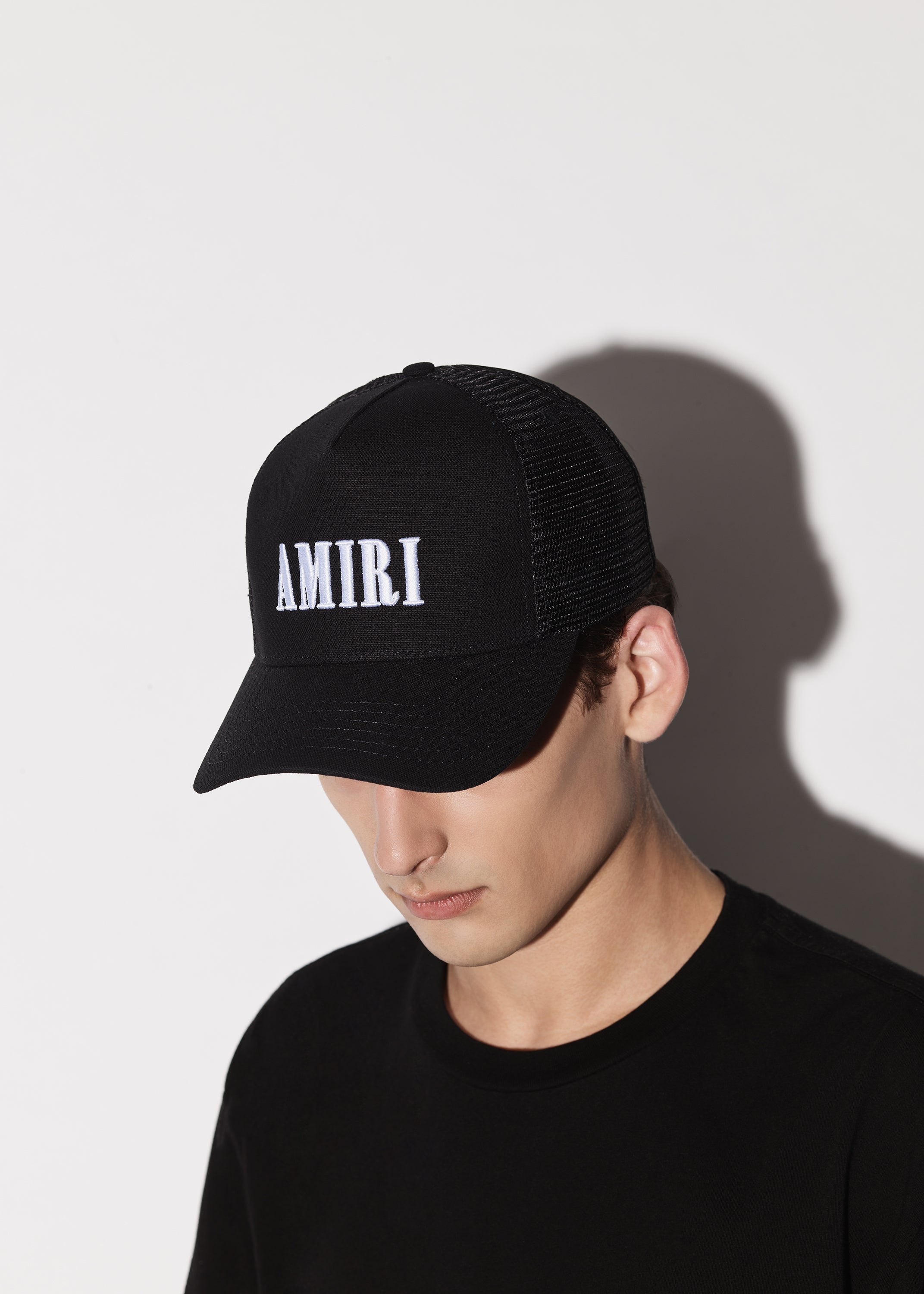 New AMIRI Core logo hat AMIRI - Mens Amiri Core Logo Trucker Hat in Black | MARAIS main image 4
