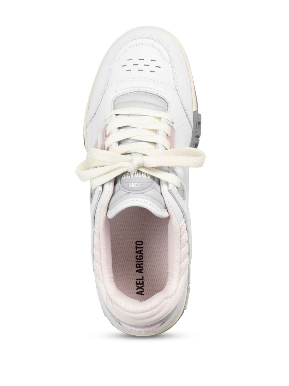 Onyx panelled lace-up sneakers - 4