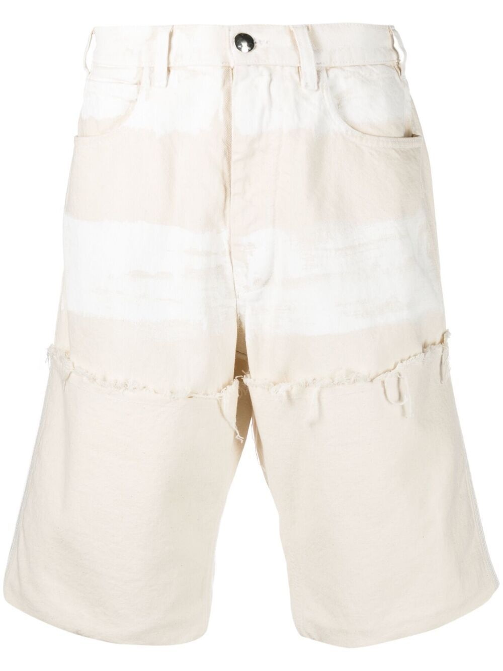 frayed-detail bermuda shorts - 1