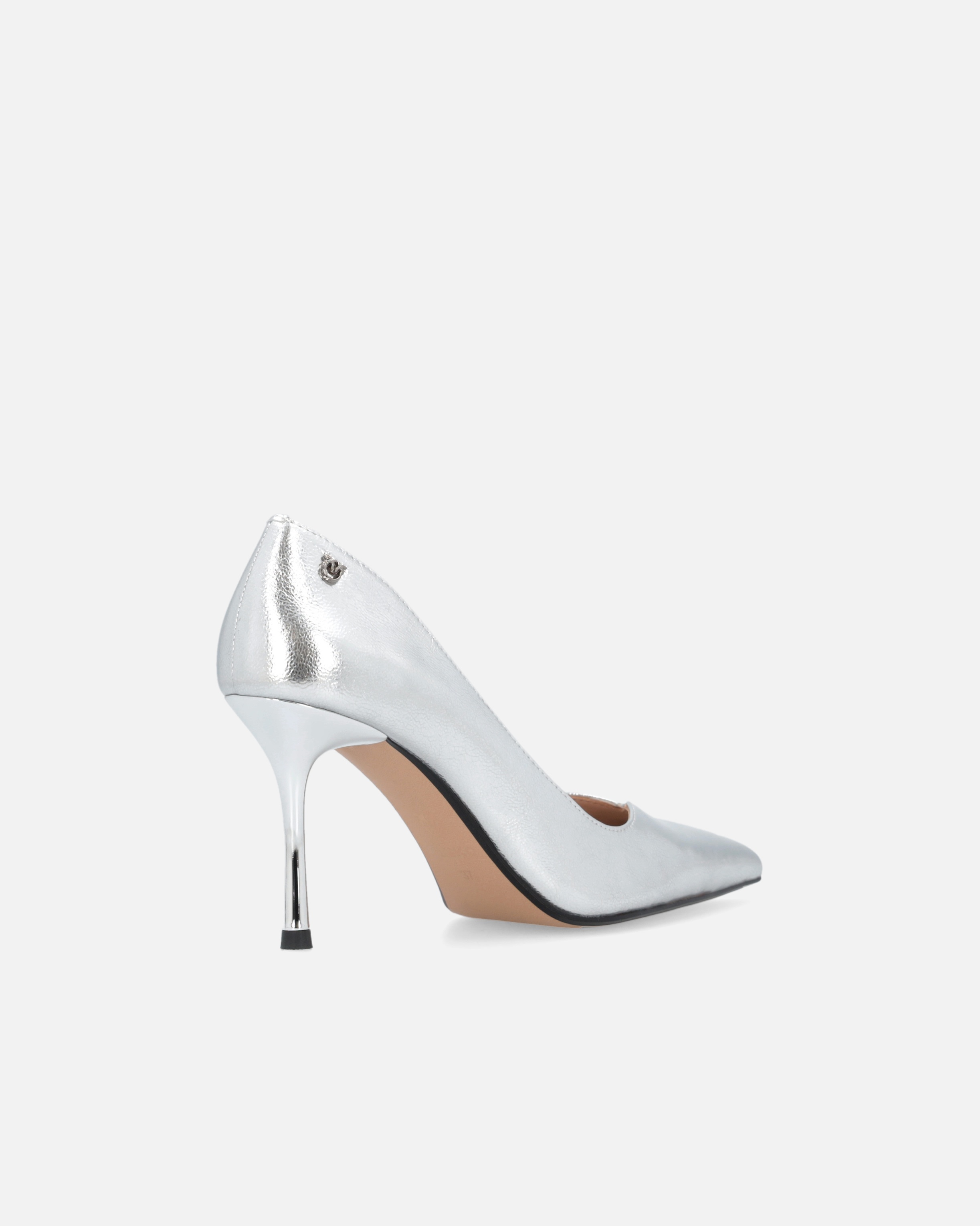 LAMINATED POINTED NAPPA LEATHER SHOES WITH HEEL - 3