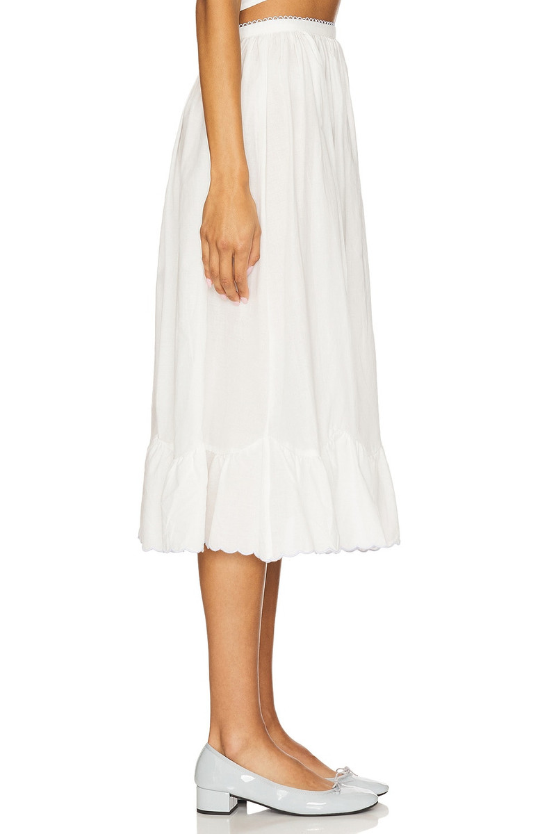 For Love & Lemons Tea Time Poplin Midi Skirt outlook