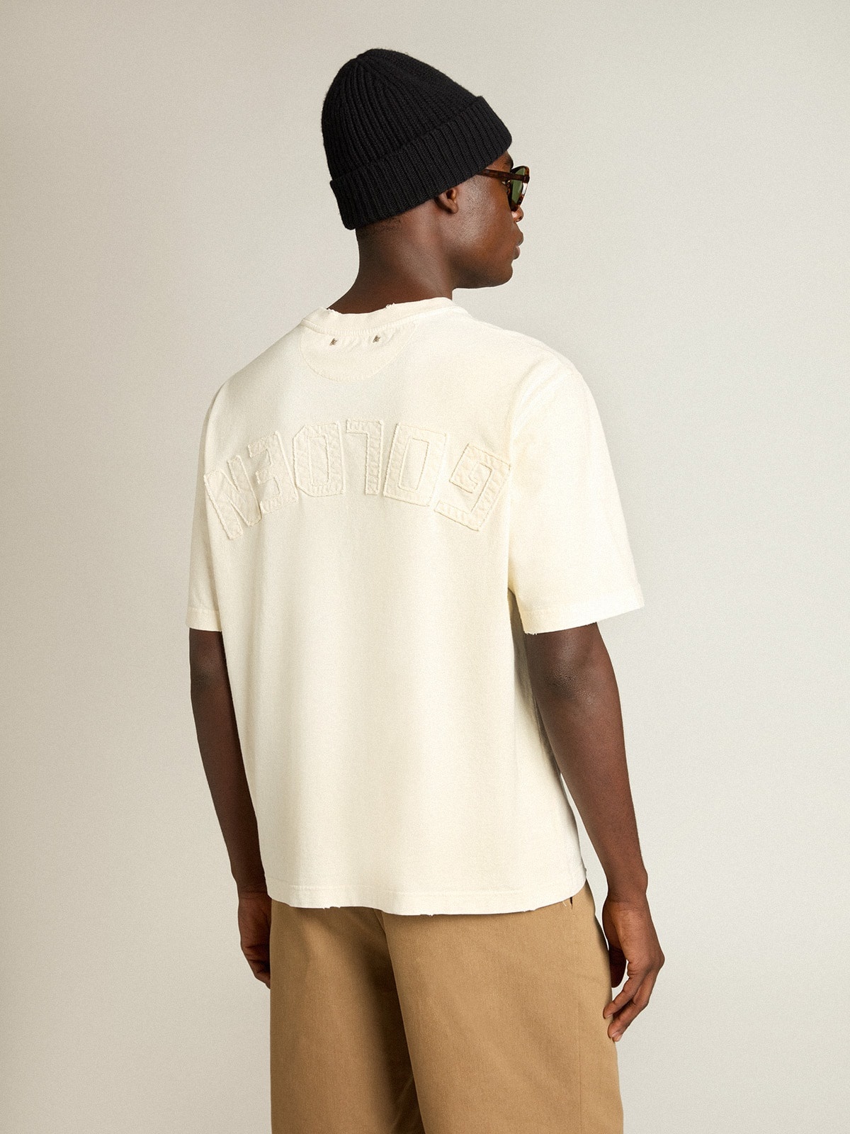 【関税・送料込み】Golden  Distressed T-Shirt 322nd-eagles-cotton-shirt-gold.jpg