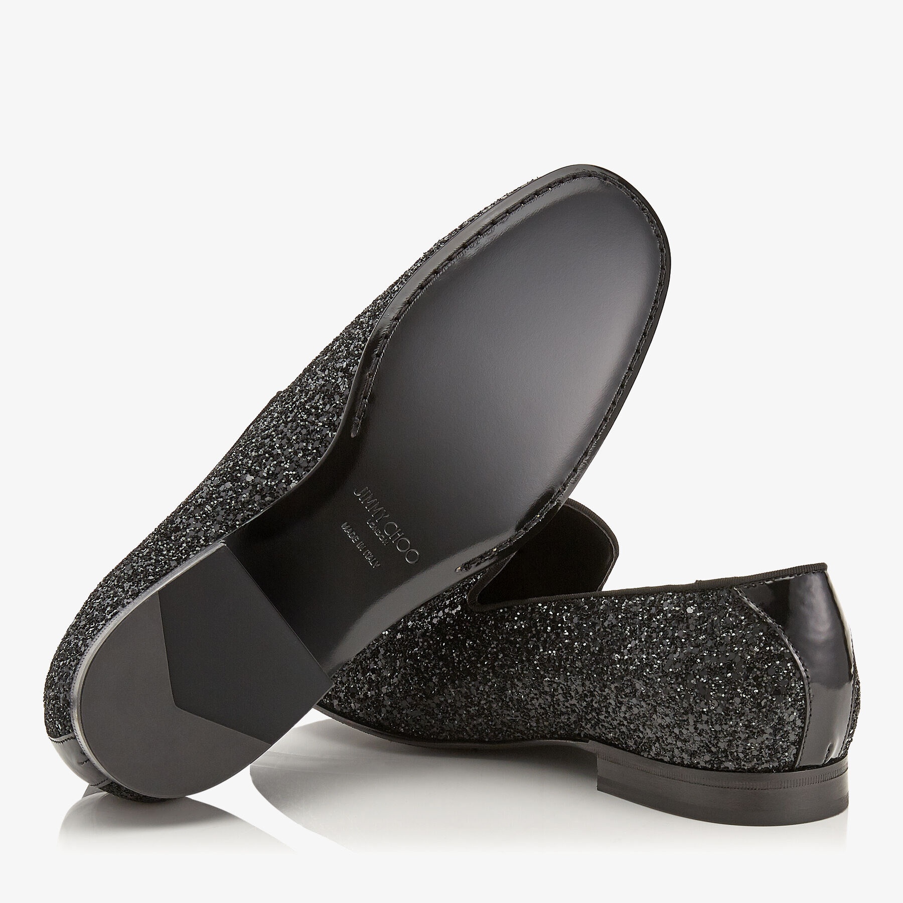 Thame
Black Coarse Glitter Fabric Slipper - 4
