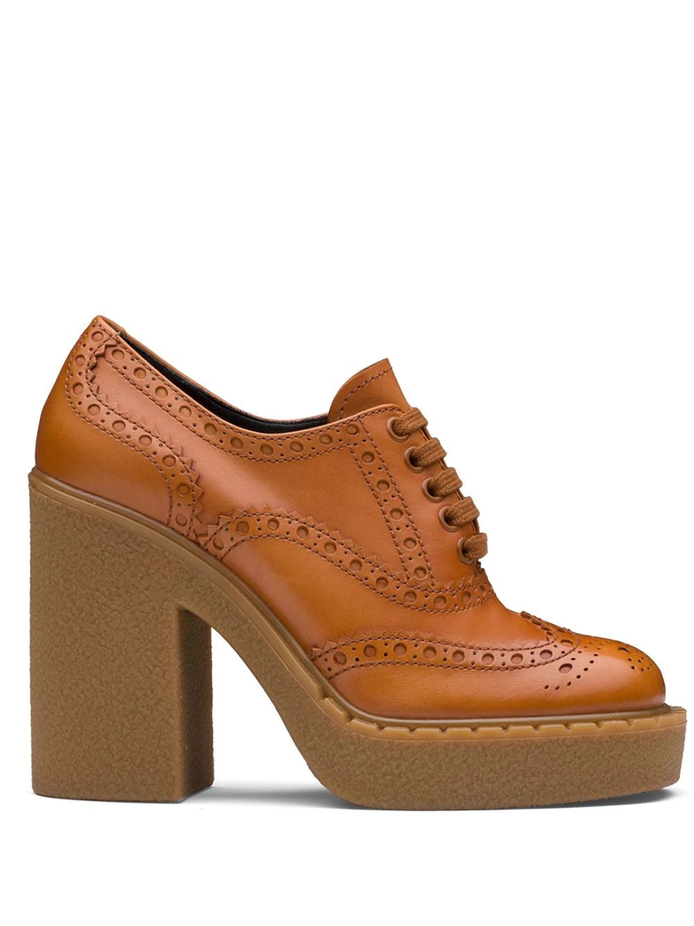 platform lace-up shoes - 1