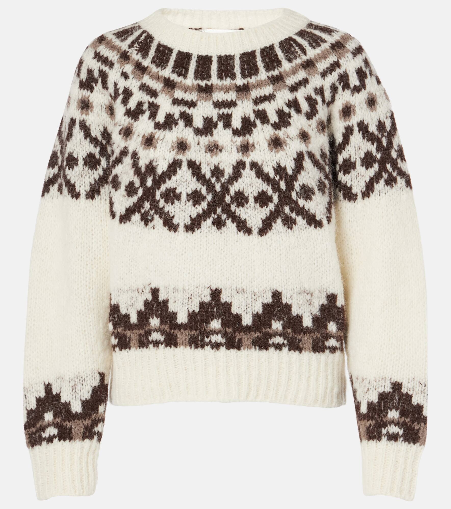Fair Isle alpaca-blend sweater - 1