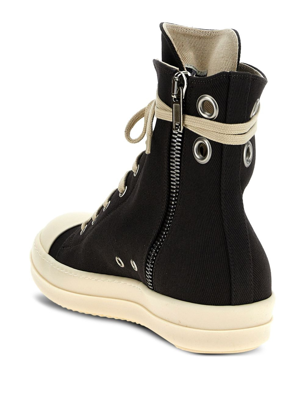 lace-up zip sneakers - 3