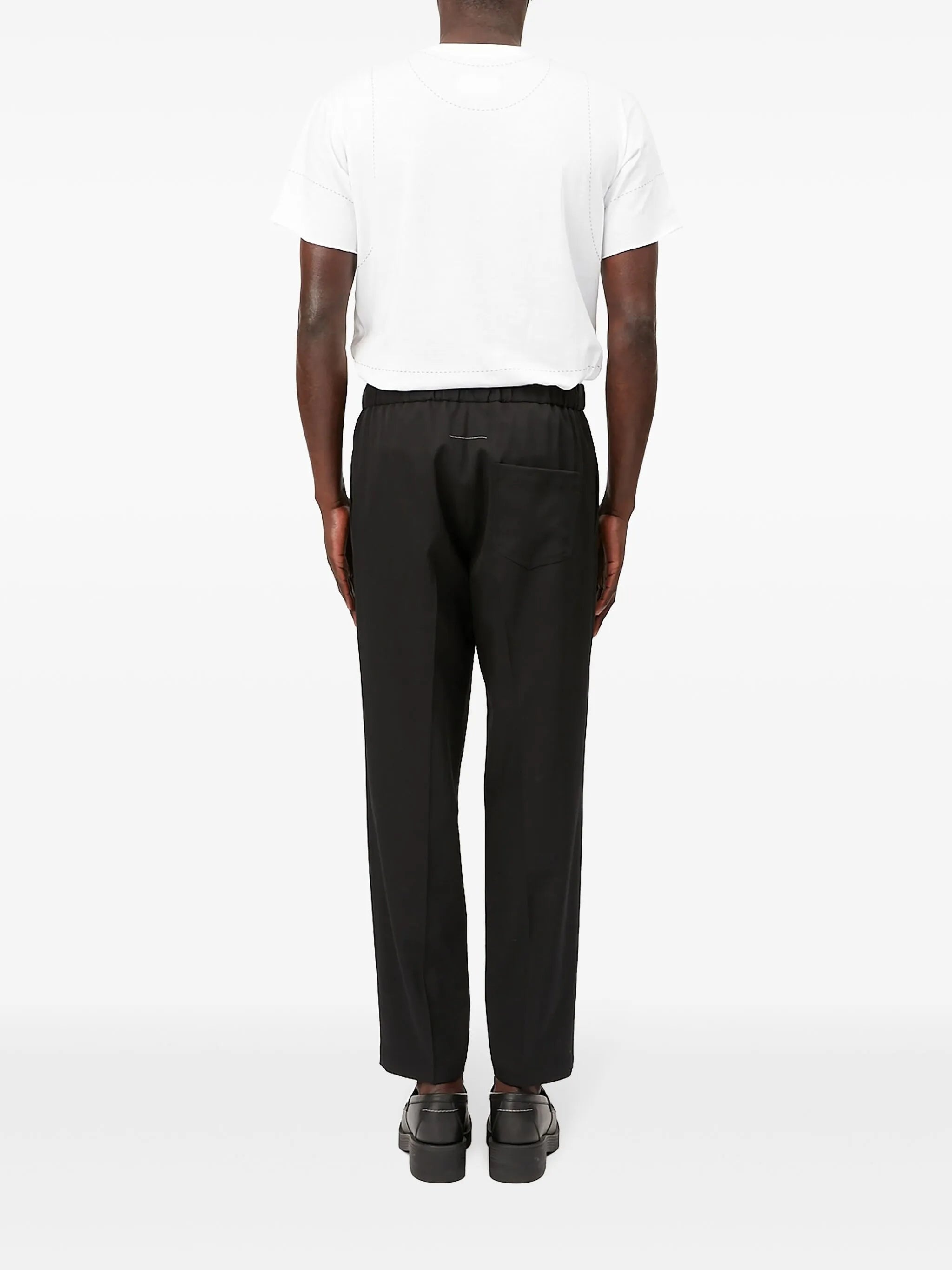 Drawstring Cropped Trousers - 2