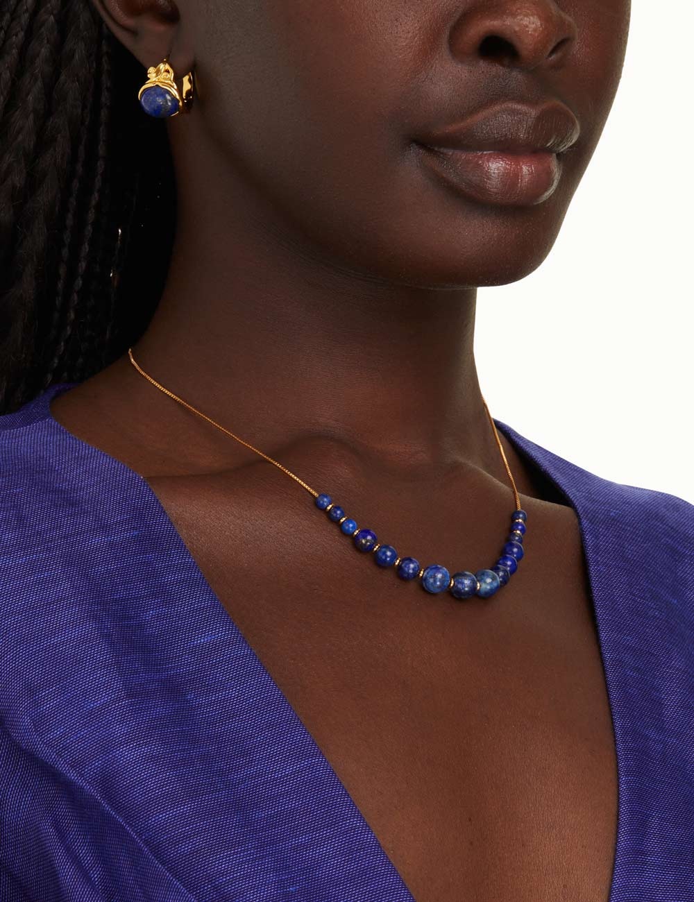 FINE LAPIS SPHERE NECKLACE 4