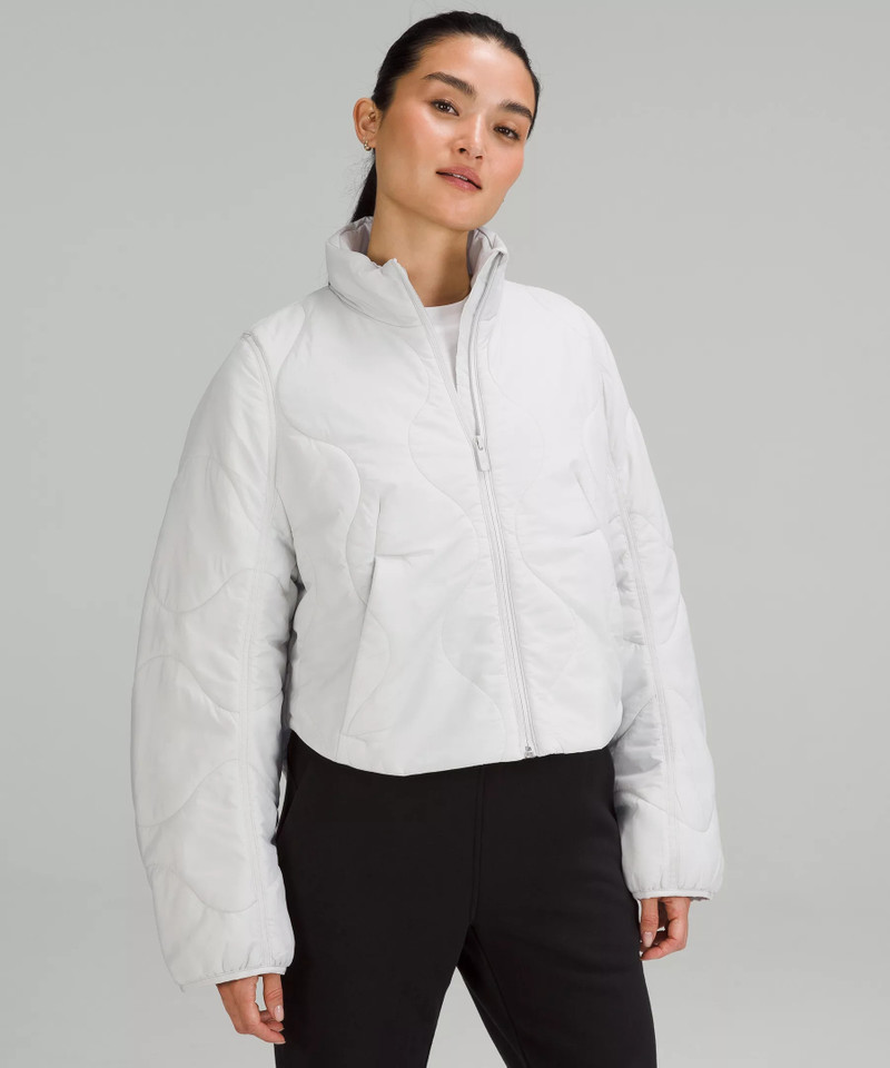 Quilted Light Insulation Cropped Jacket 1