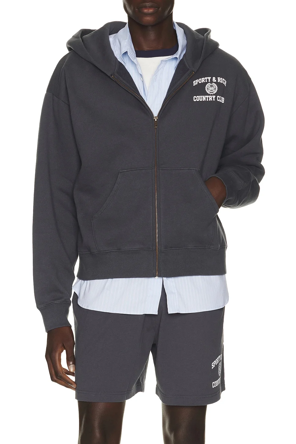 Varsity Crest Zip Hoodie - 1