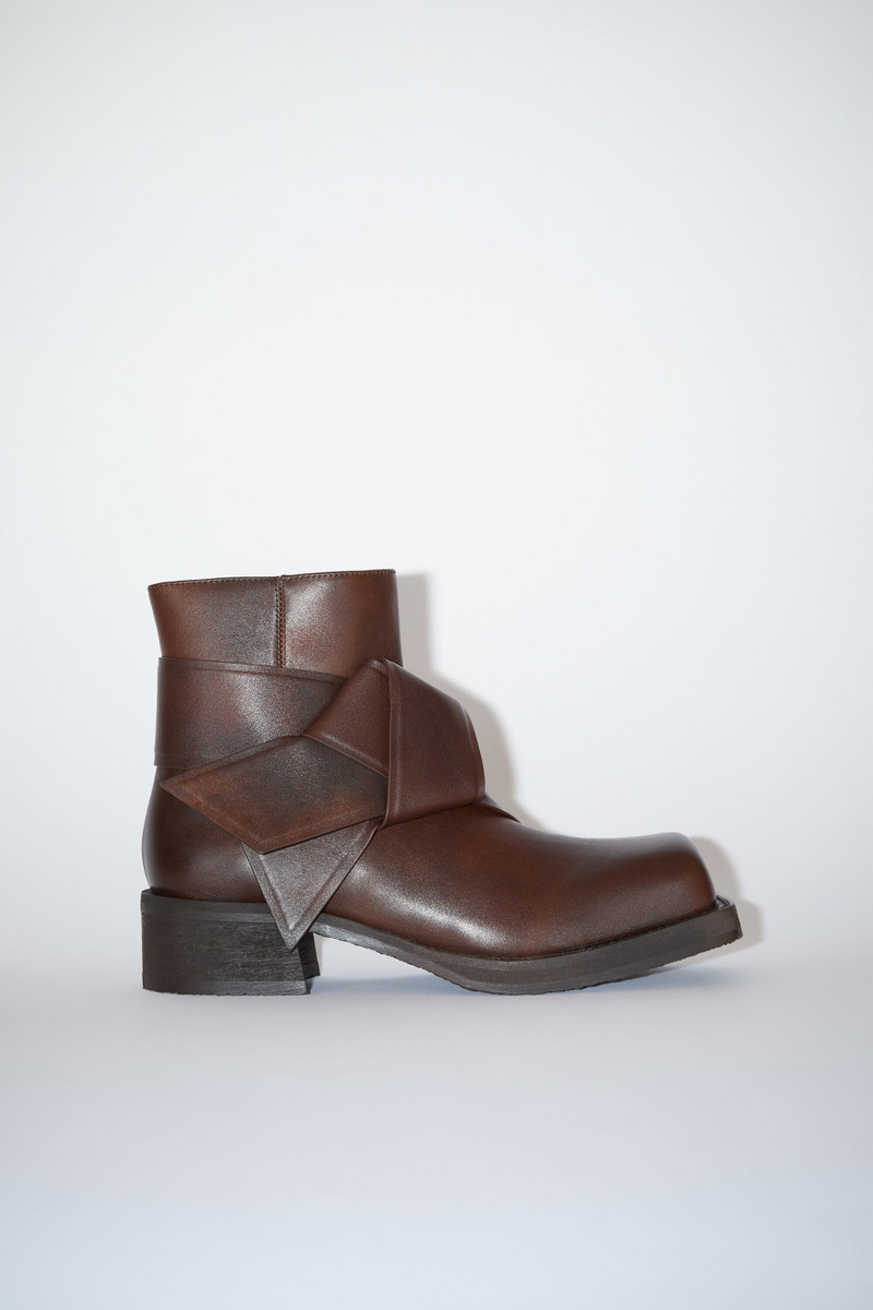 Musubi ankle boot - Dark brown - 1