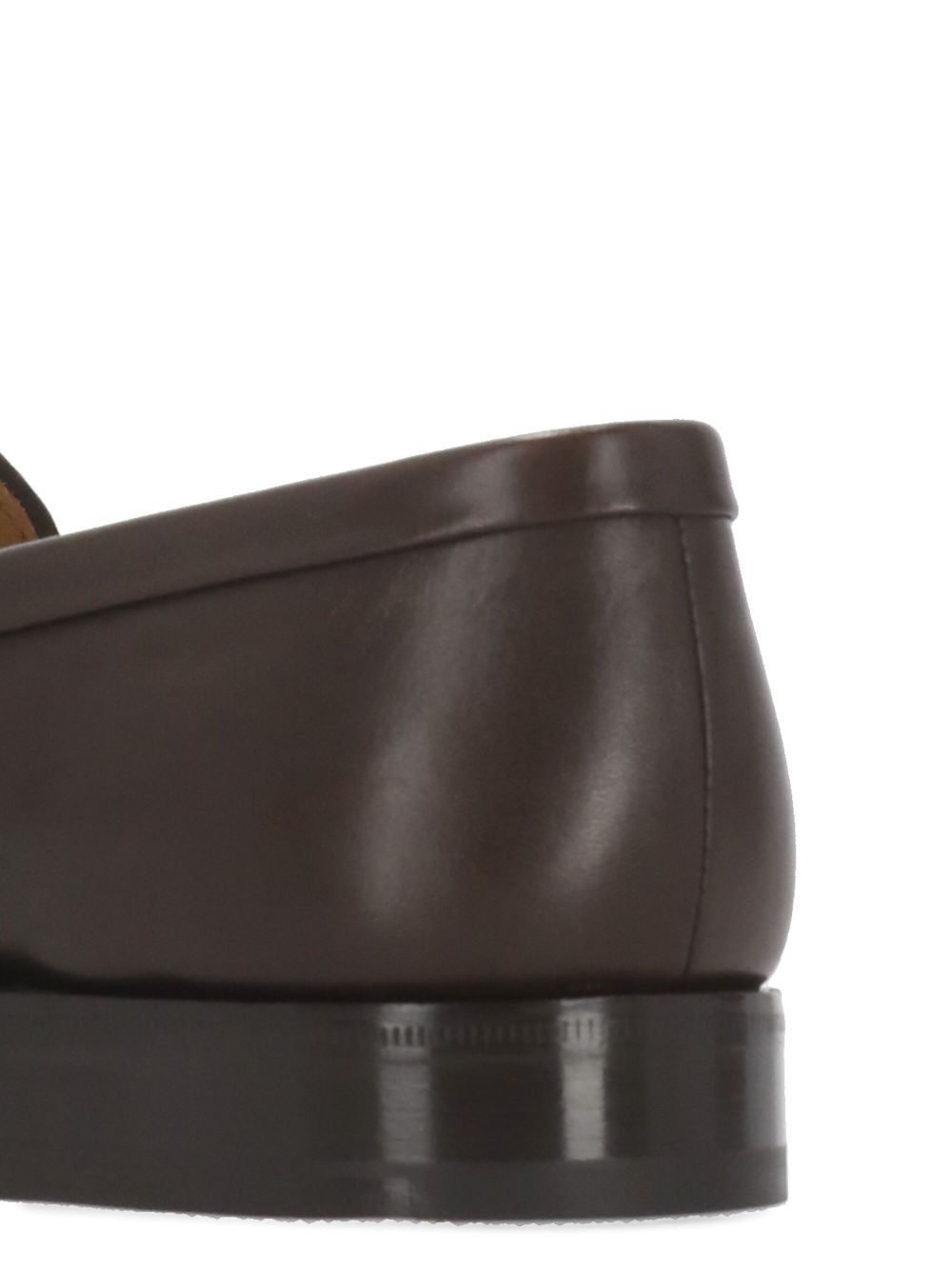 leather penny loafers - 4