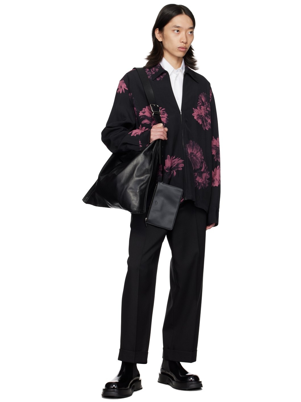 Navy Floral Shirt - 4
