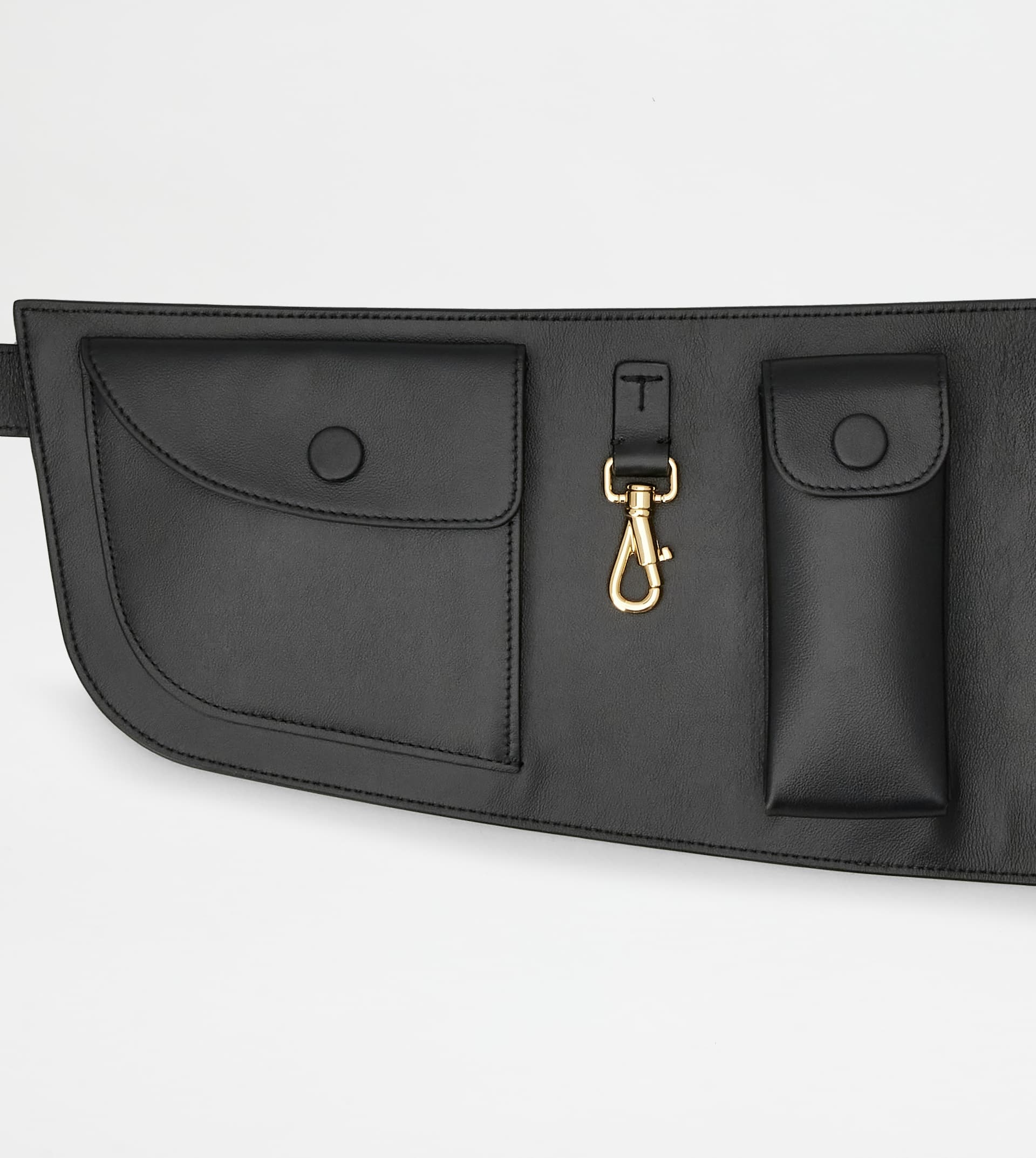 UTILITY BELT IN LEATHER - BLACK - 3
