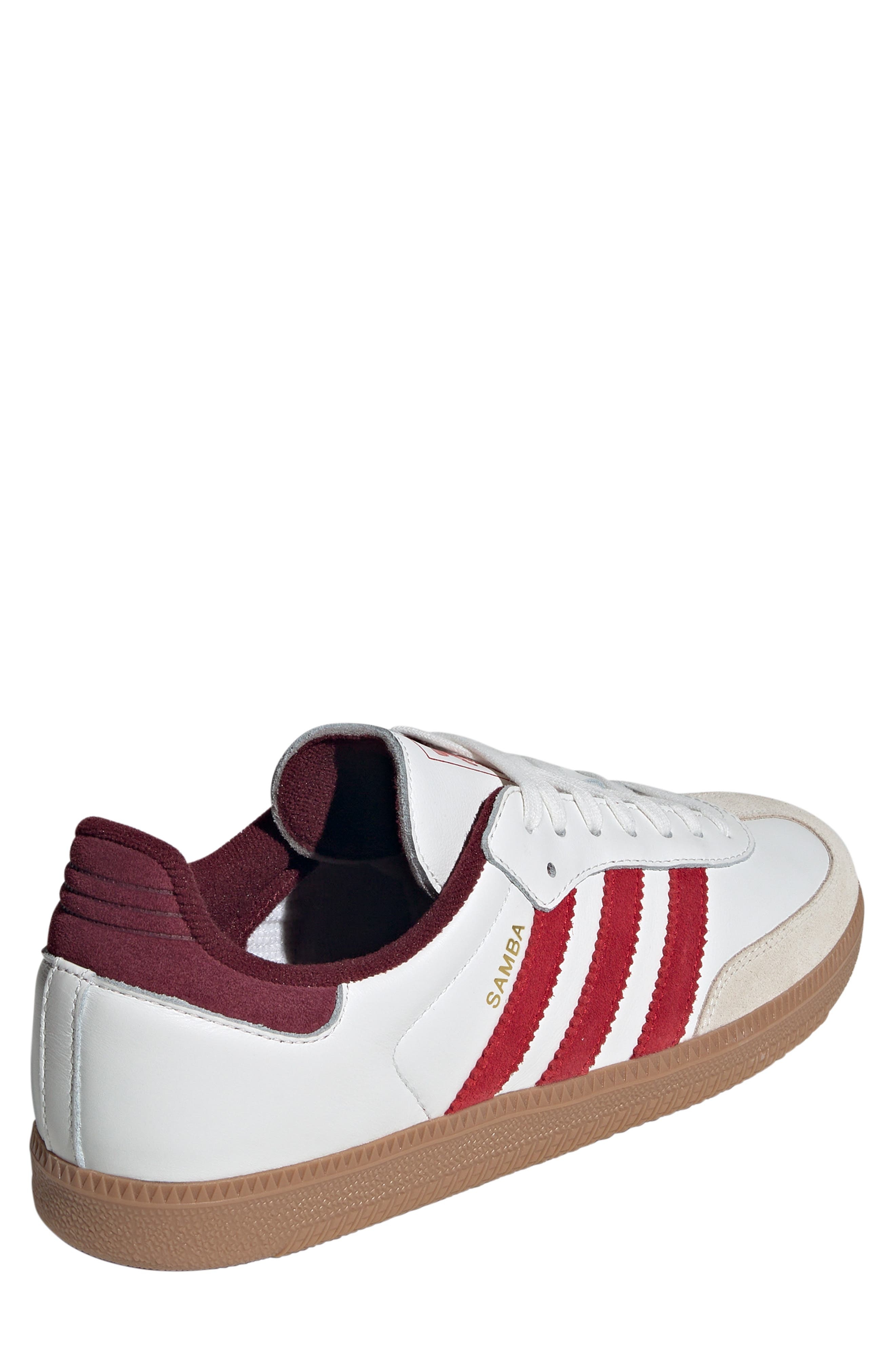 adidas Samba OG Sneaker in White/Scarlet/Red at Nordstrom - 2
