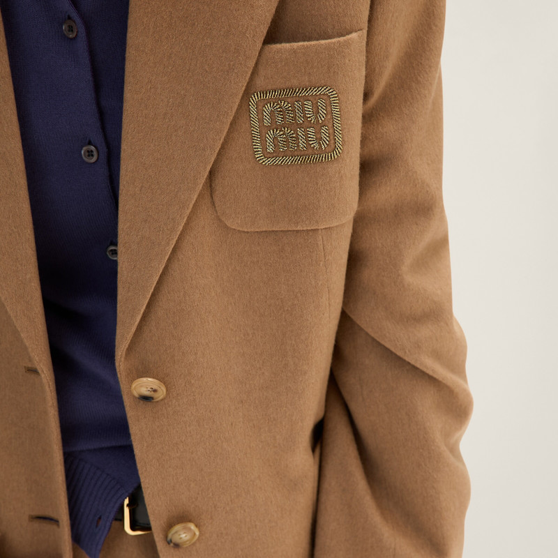 Single-breasted camel-hair jacket 4