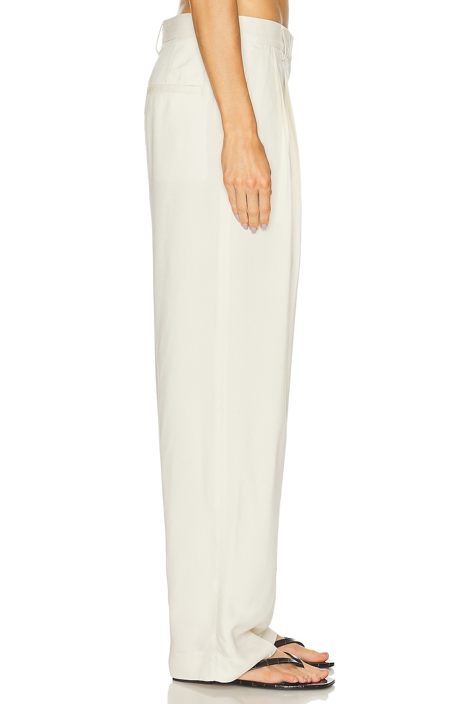 Double Pleat Straight Trouser - 3