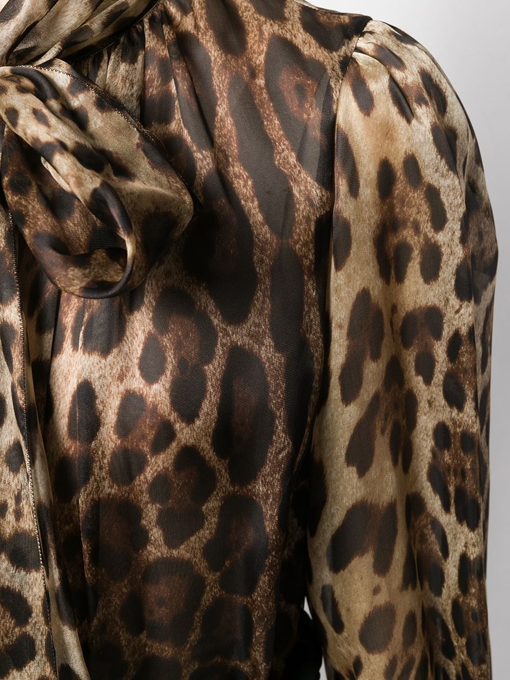 leopard print blouse - 5