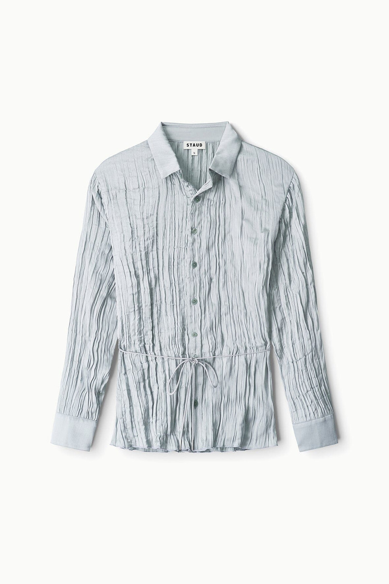 STAUD SUKI SHIRT SILVER SAGE 7
