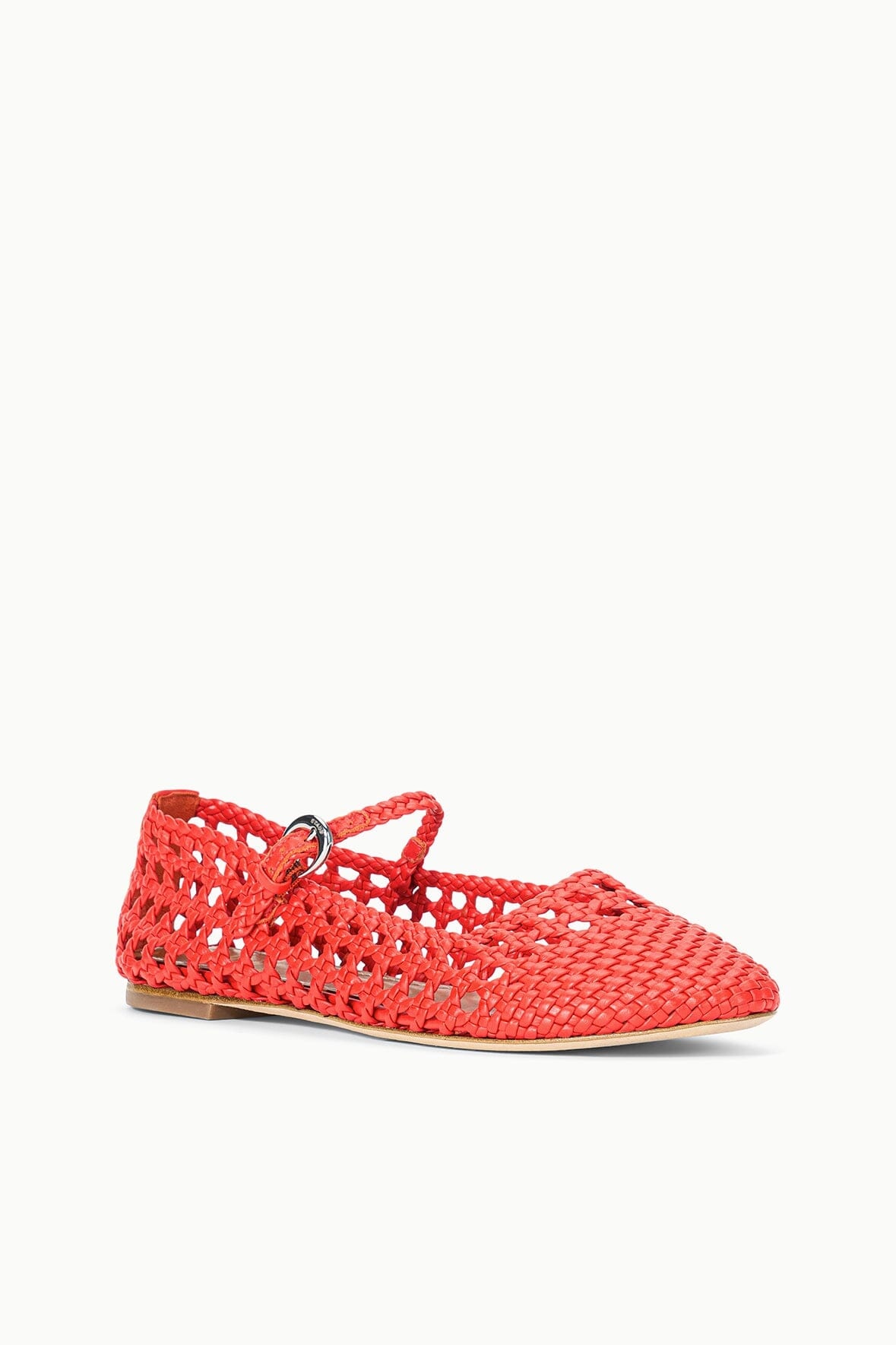 STAUD NELL MARY JANE FLAT WILD POPPY - 3